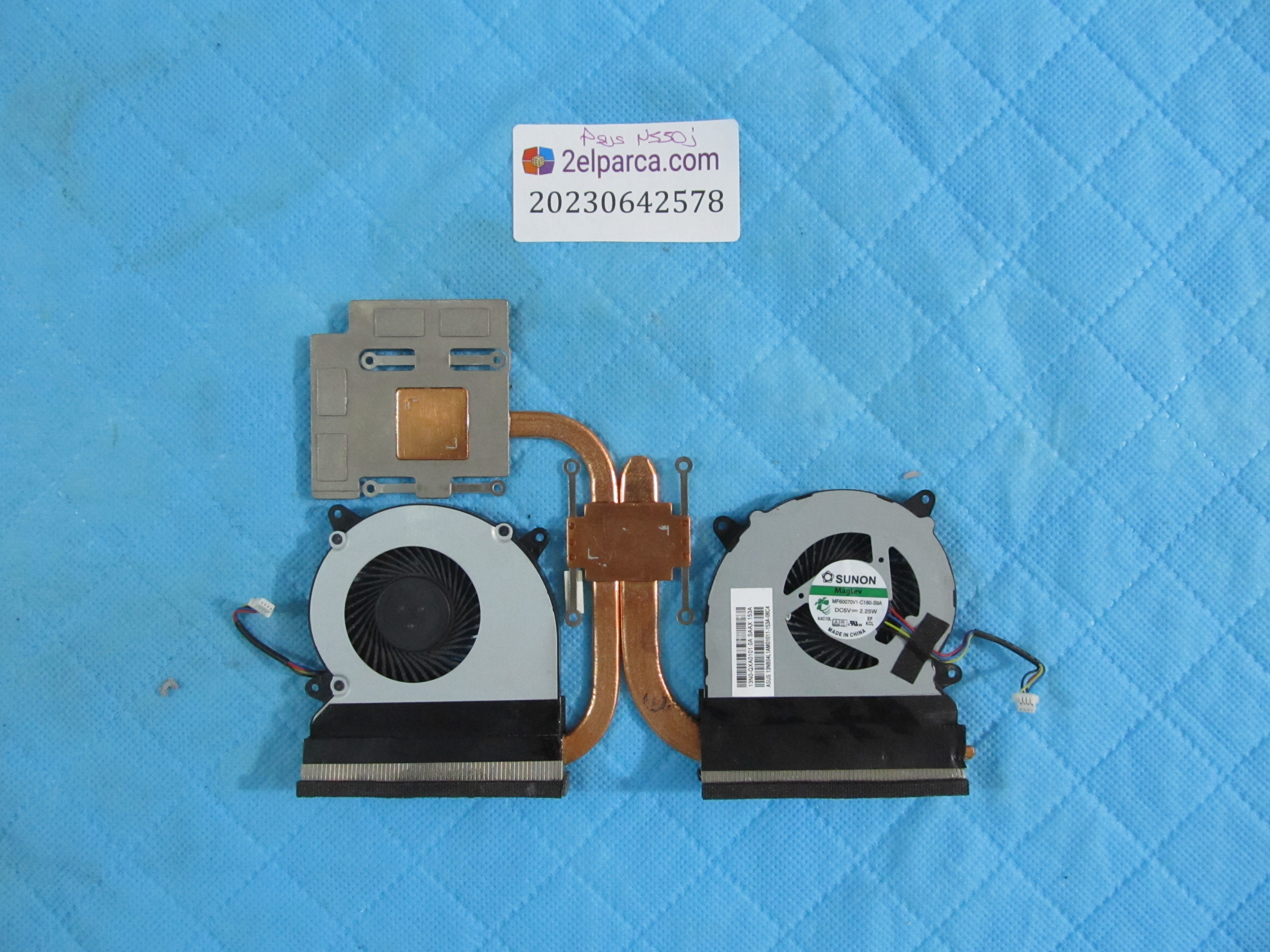 ASUS Asus n550 fan bakir soğutucu (heatsink) orjinal ürün küçük görsel 2
