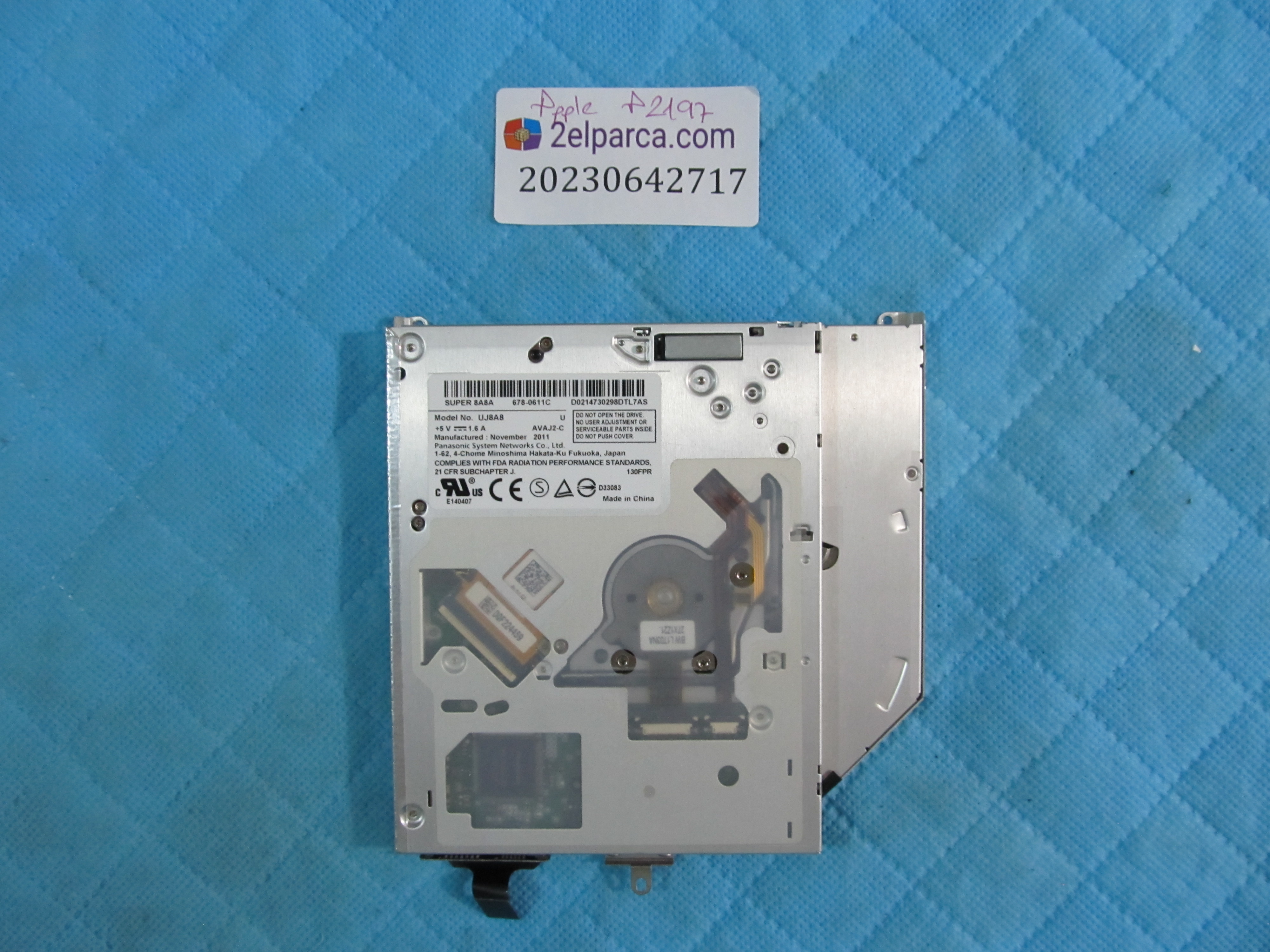 APPLE Apple macbook pro a1297 2010 dvd sürücüsü ve soket orijinal ürün küçük görsel 2