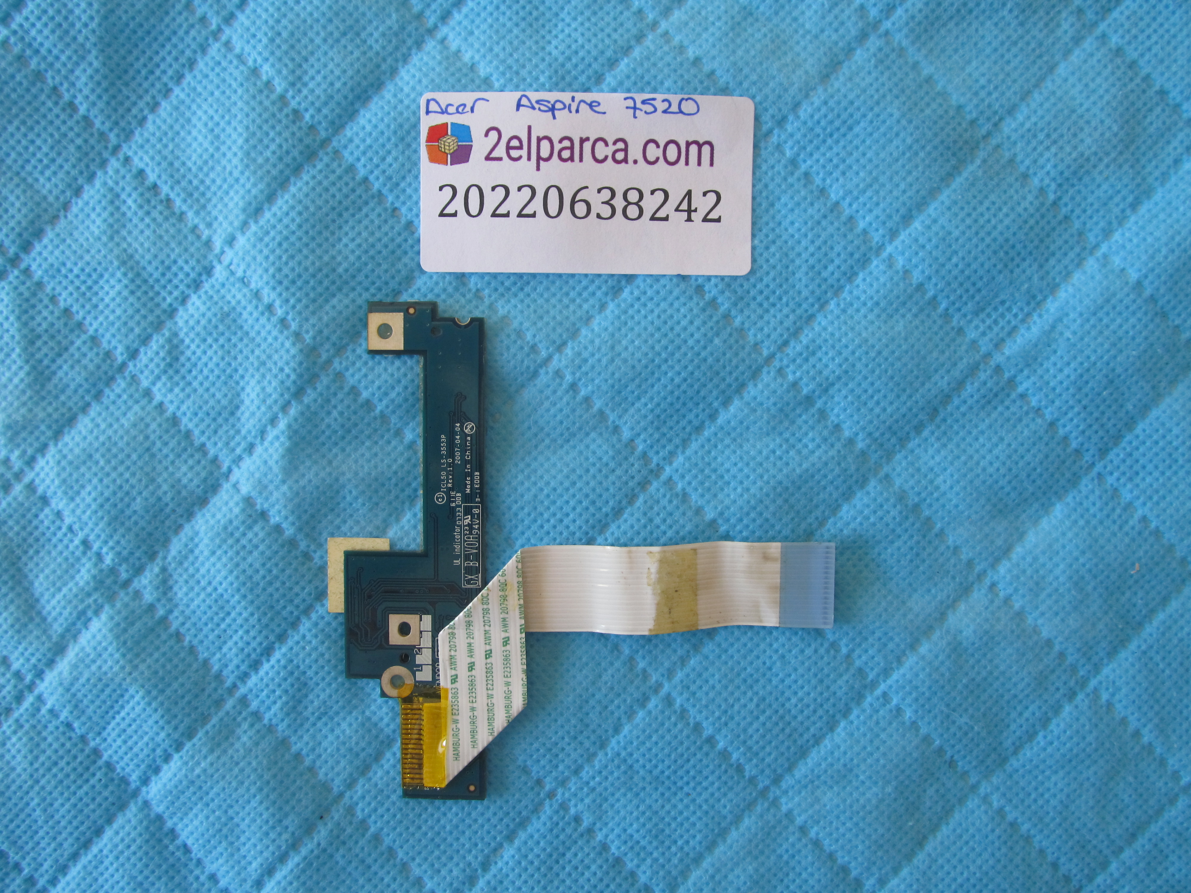 ACER Acer aspire 7520 tetik karti ve flex orjinal ürün küçük görsel 2
