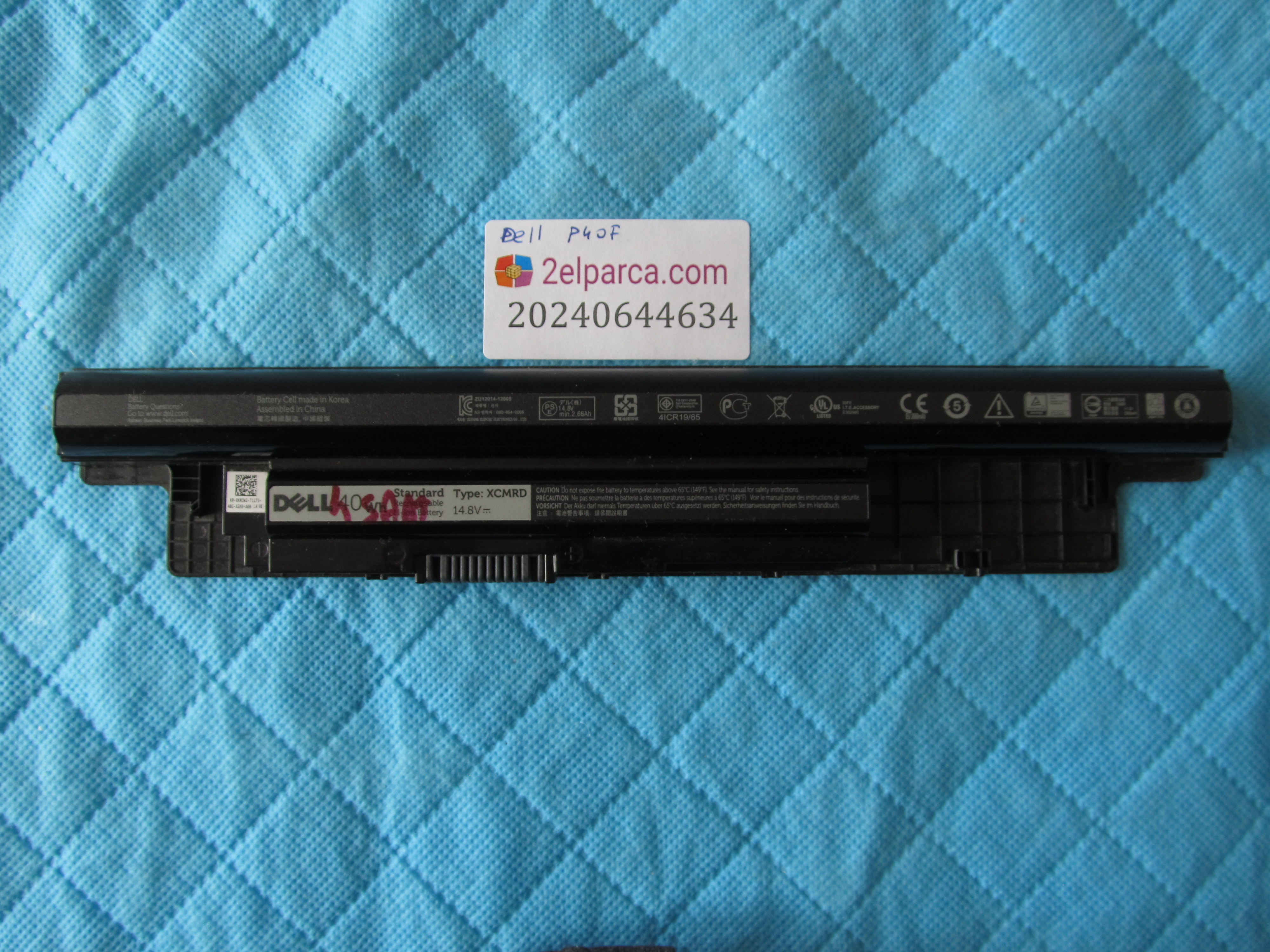 DELL Dell 15-3000 orjinal batarya xcmrd 14.8volt 2.66amper 40watt orjinal ürün 4 saat şarj süresi küçük görsel 2