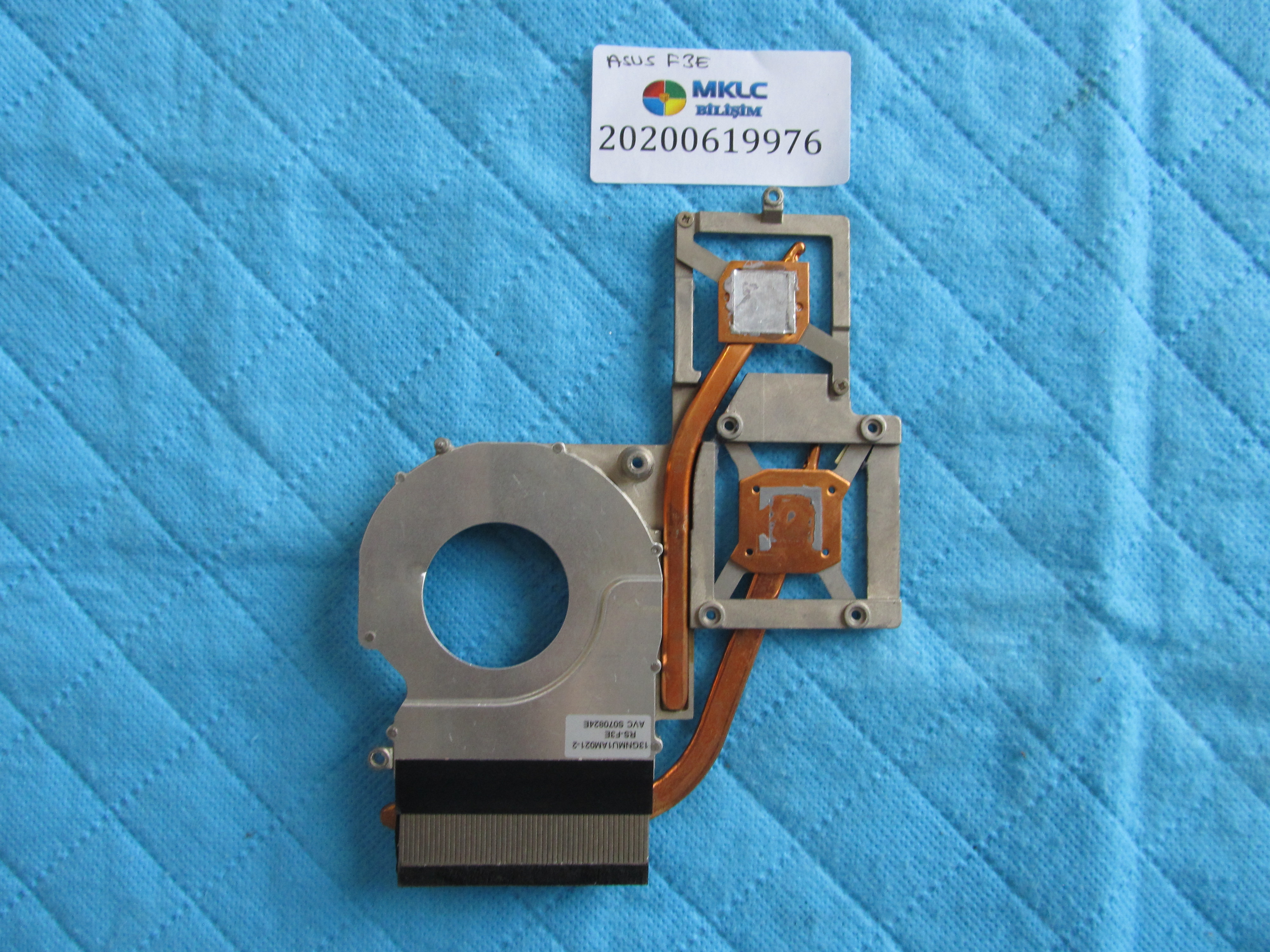 ASUS Asusf3e bakir soğutucu (heatsink) küçük görsel 2