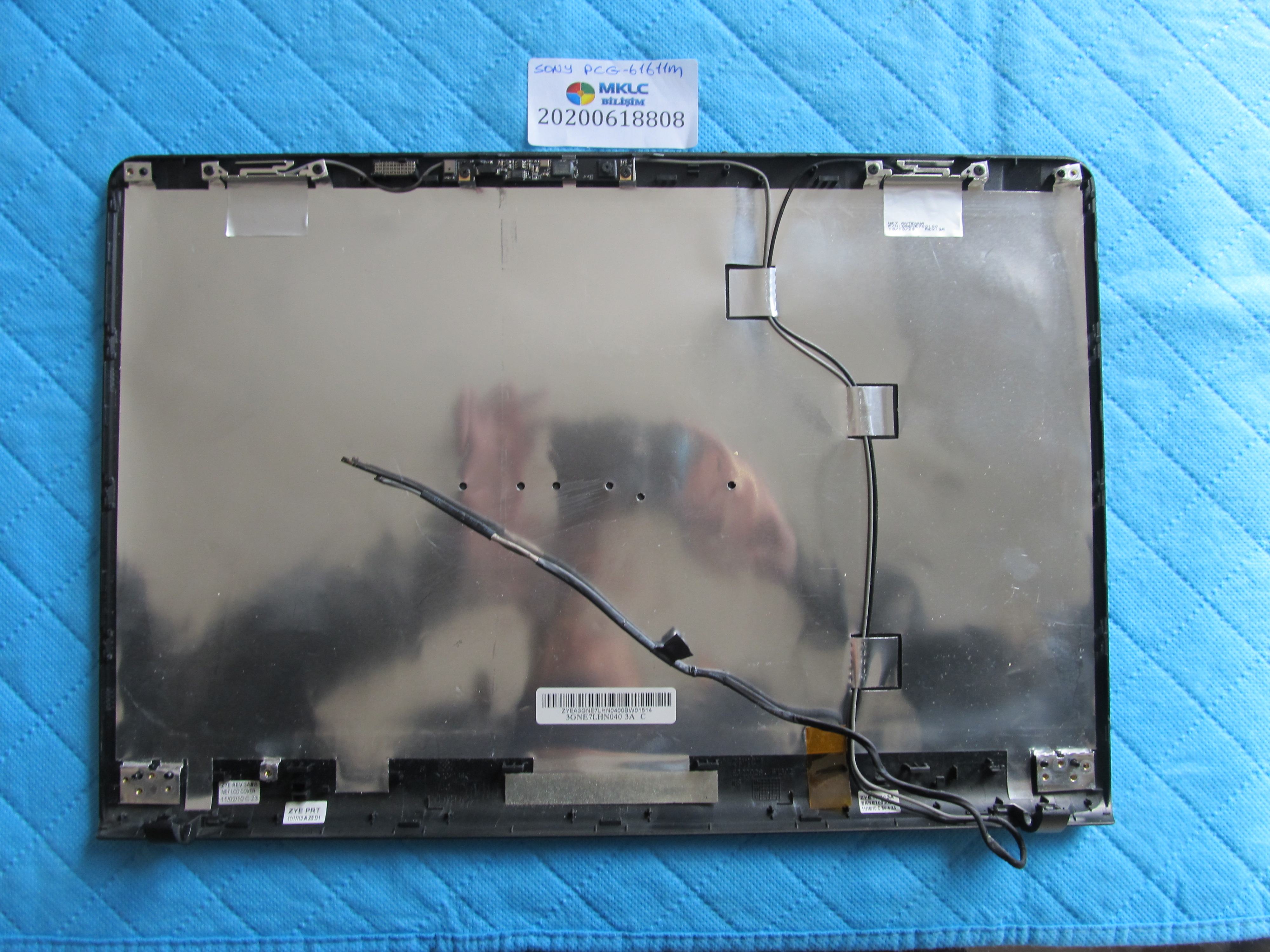 SONY Sony pcg-61611m ekran arka kapak lcd back cover orjinal ürün küçük görsel 2