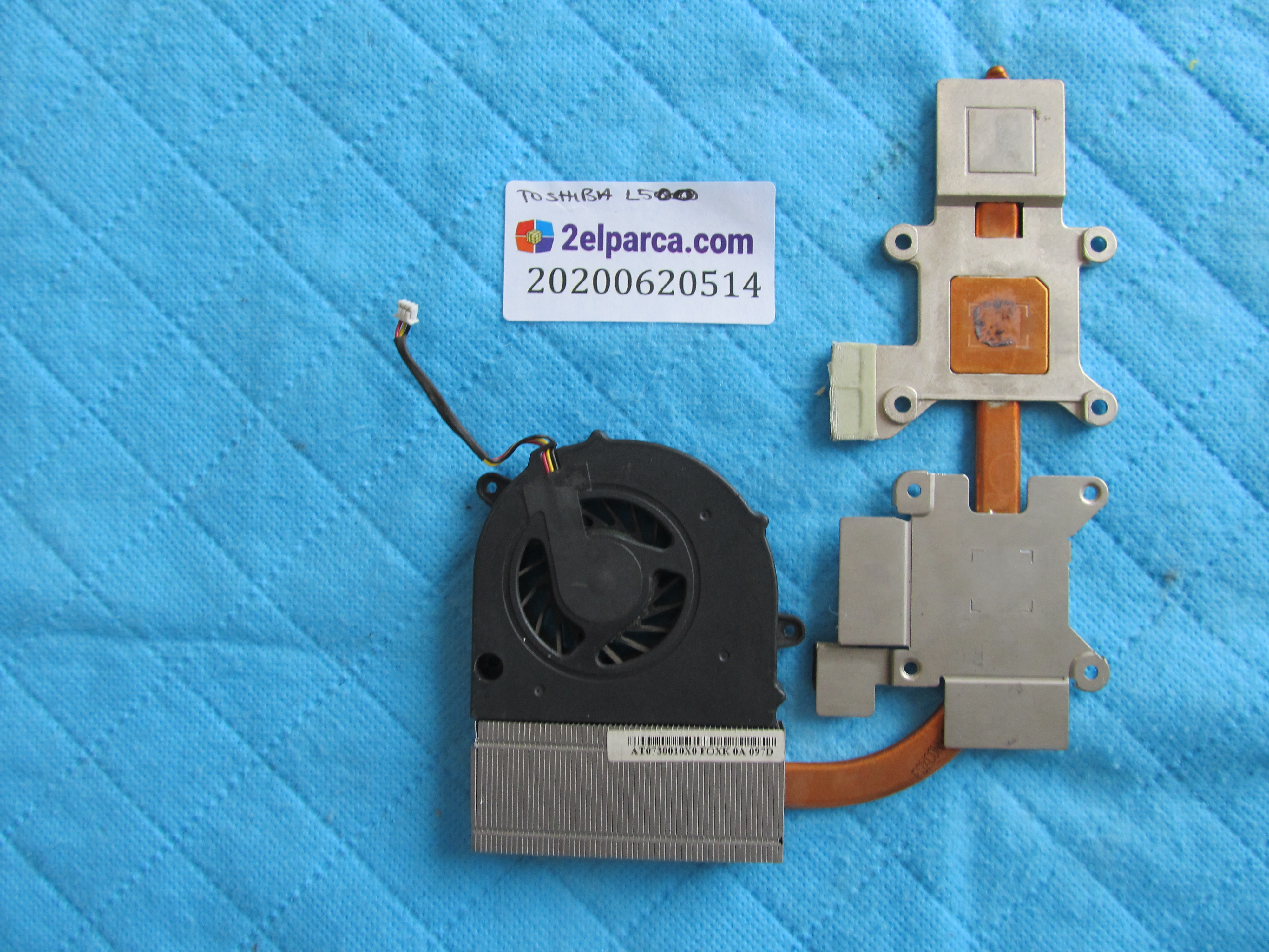 TOSHİBA Toshiba l500 fan bakir soğutucu (heatsink) orjinal ürün küçük görsel 2