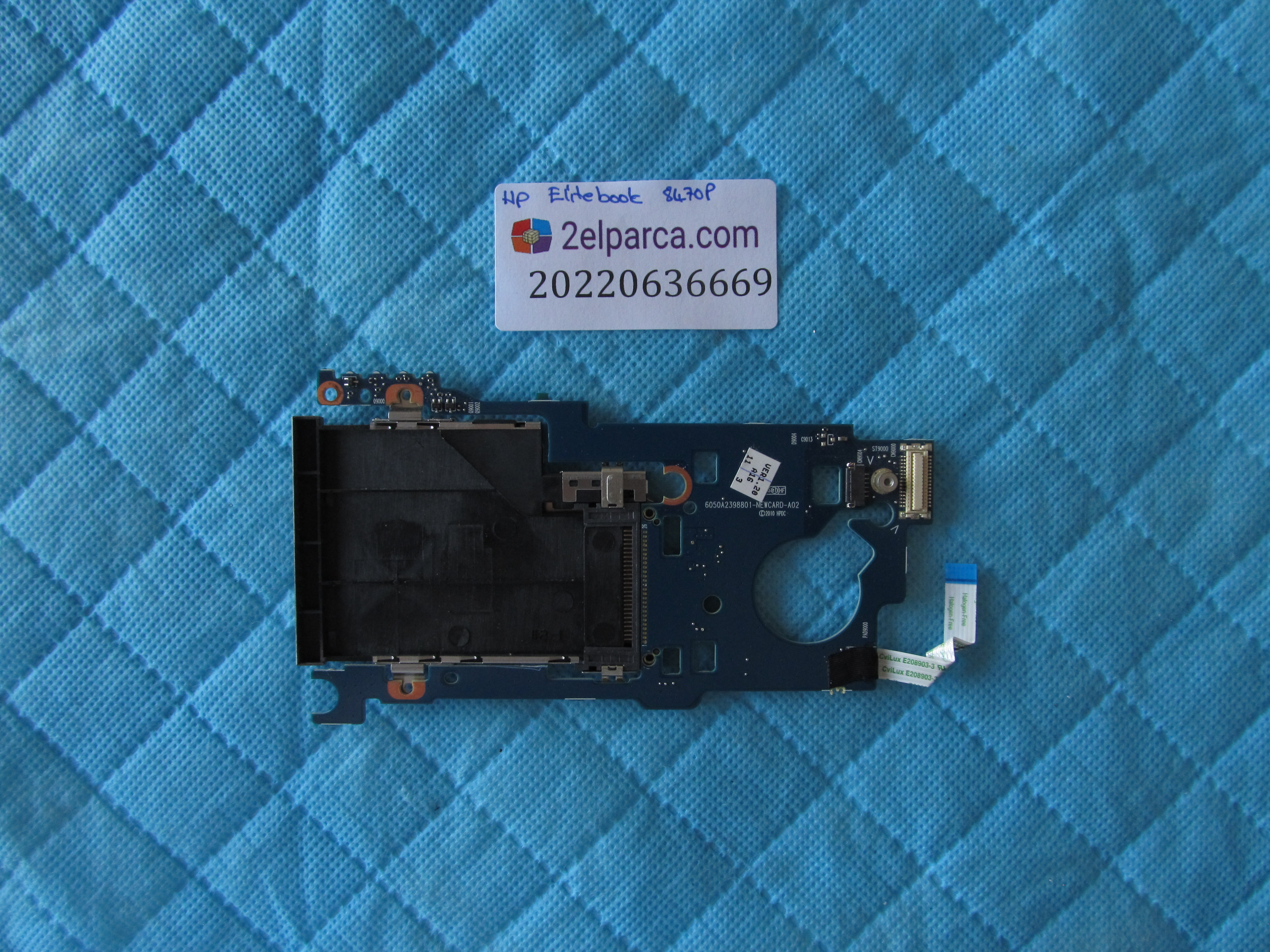 HP Hp elitebook 8470p kart okuyucu board flex orjinal ürün küçük görsel 2