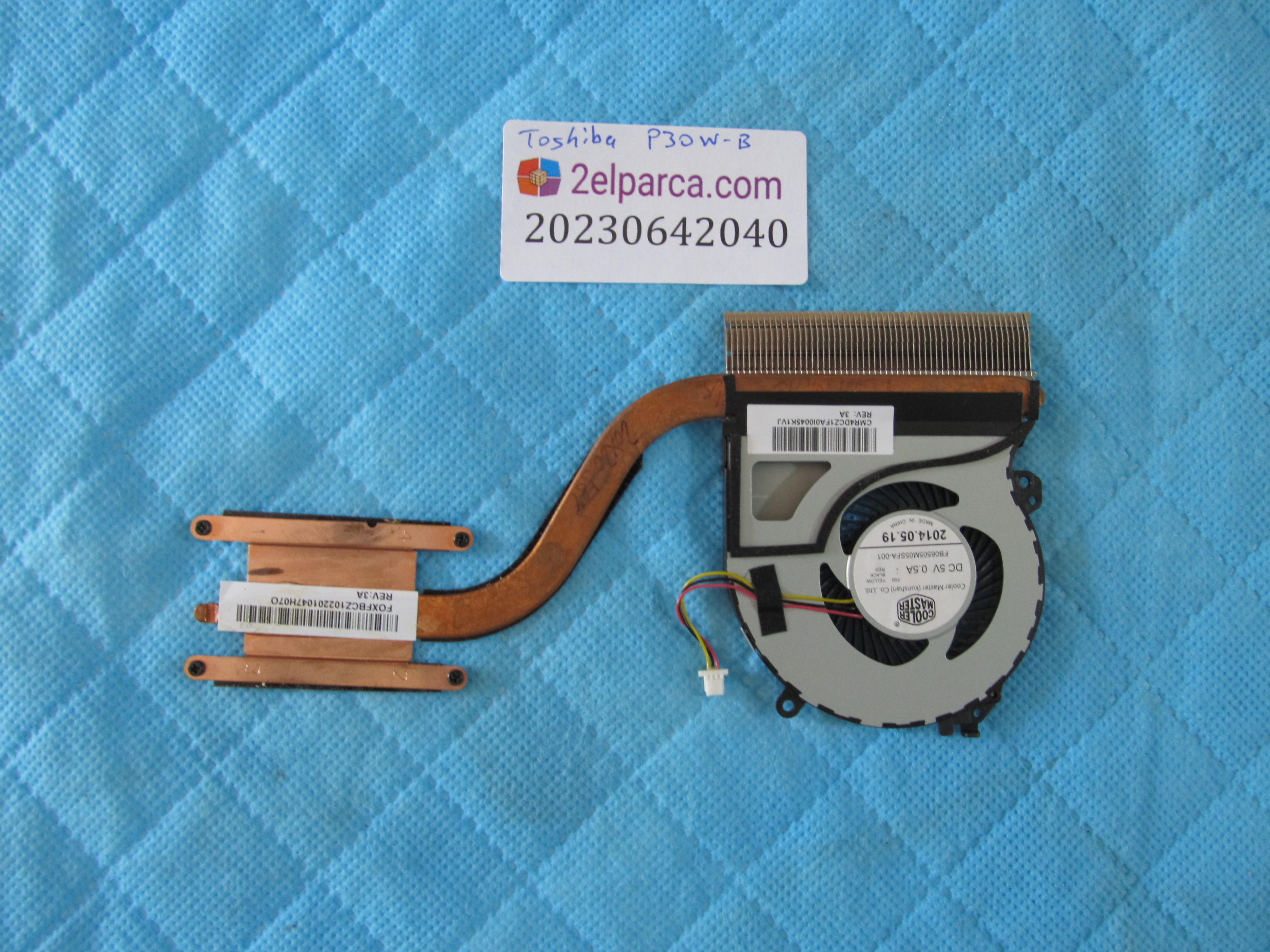 TOSHİBA Toshiba p30w-b fan soğutucu bakir heatsink orjinal ürün küçük görsel 2