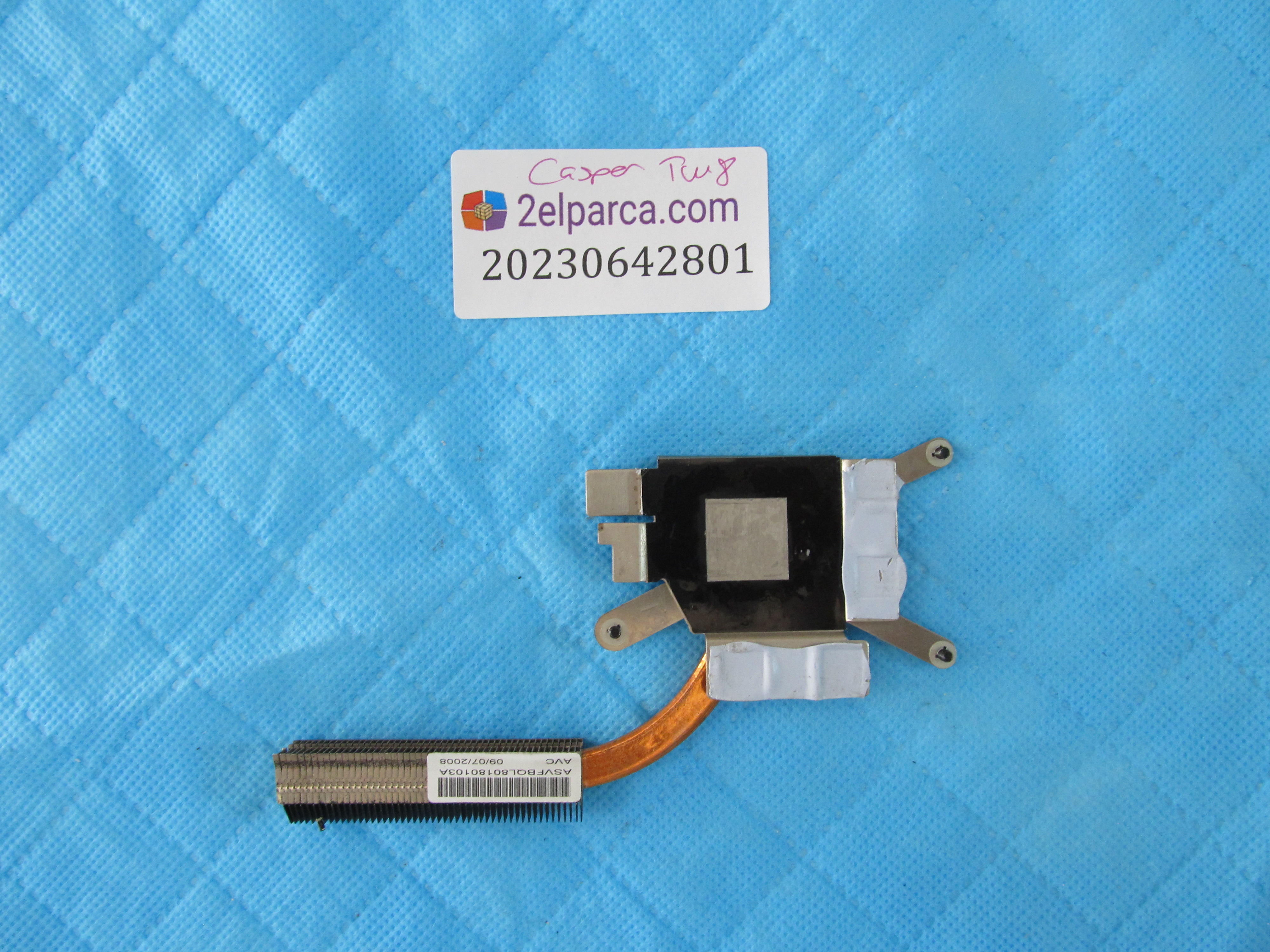 CASPER Casper tw8 soğutucu bakir fan (heatsink) orjinal ürün küçük görsel 2
