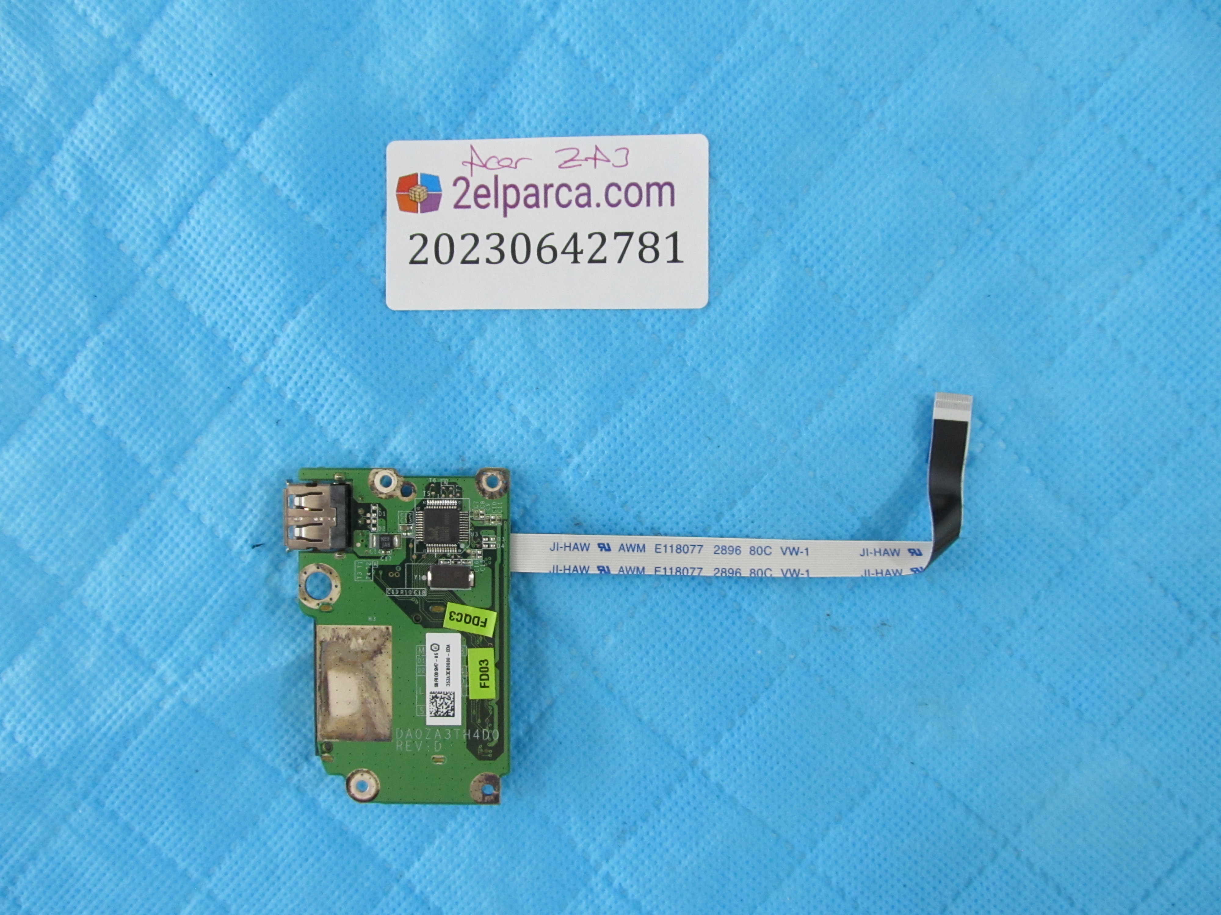ACER Acer aspire one za3 sd kart port ve usb port flex orjinal ürün küçük görsel 2