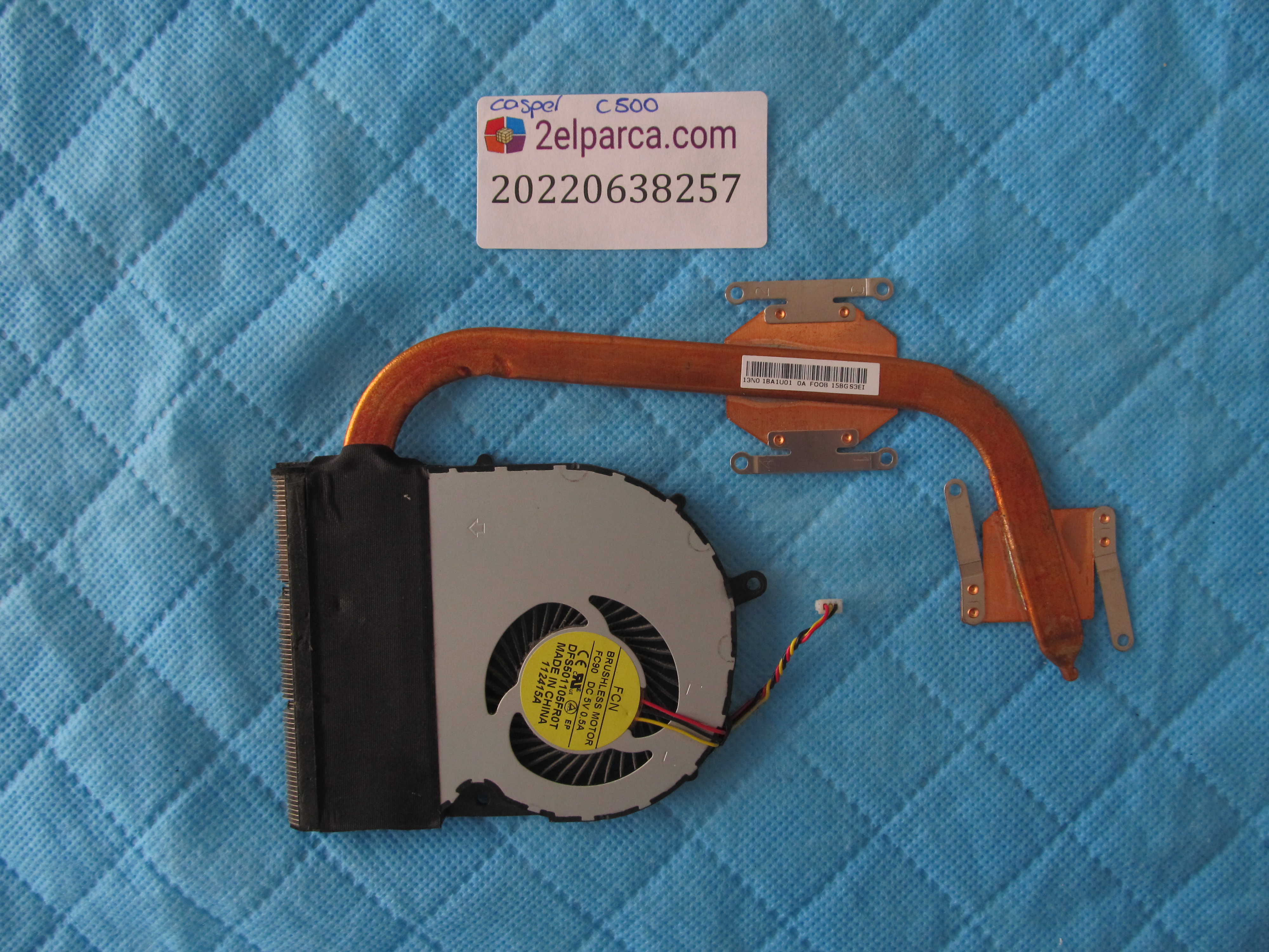 Casper c500 fan bakir soğutucu (heatsink) orjinal ürün