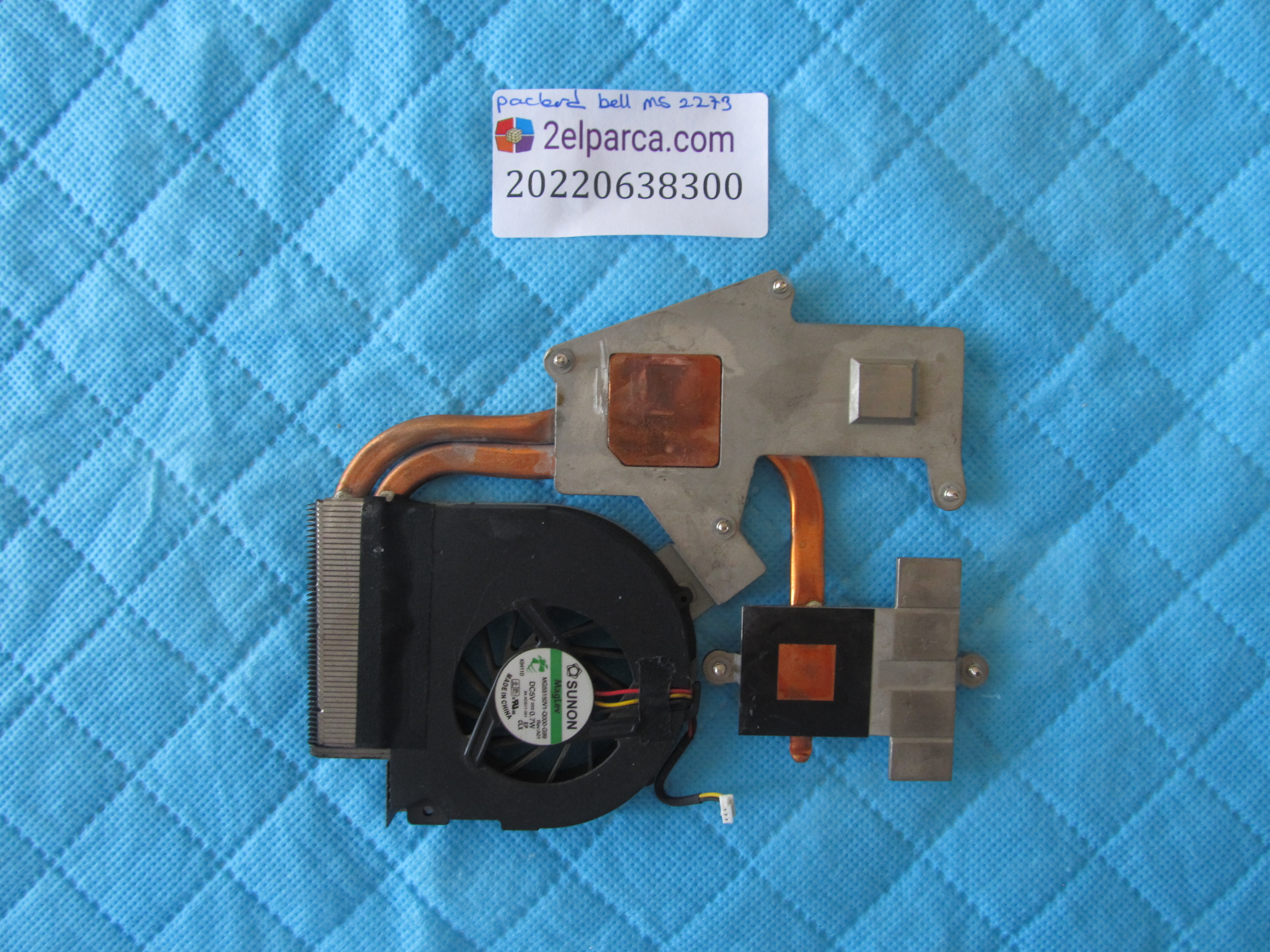PACKARD BELL Packard bell ms2273 fan bakir soğutucu (heatsink) orjinal ürün küçük görsel 2