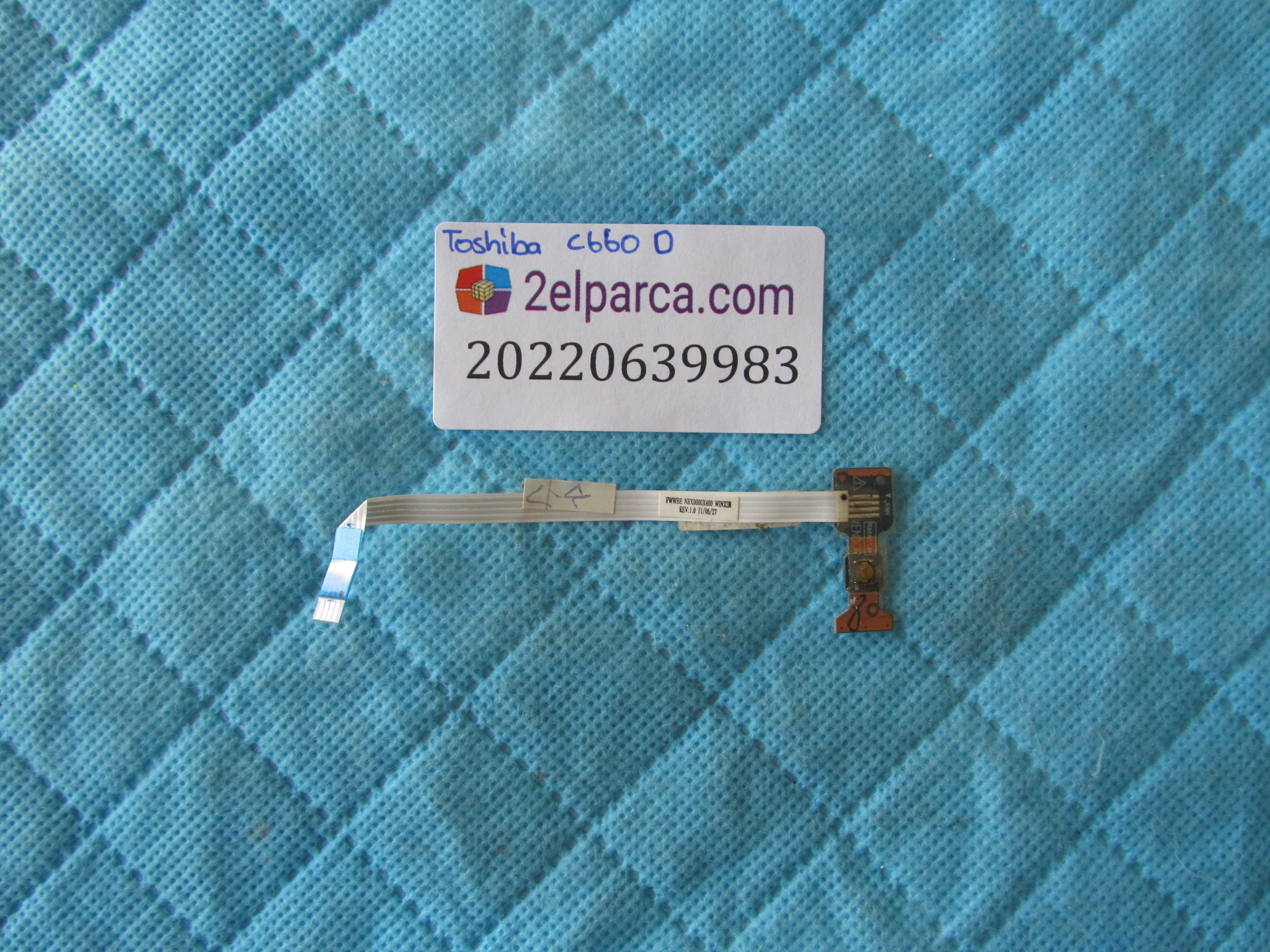 Toshiba c660d tetik karti ve flex orjinal ürün