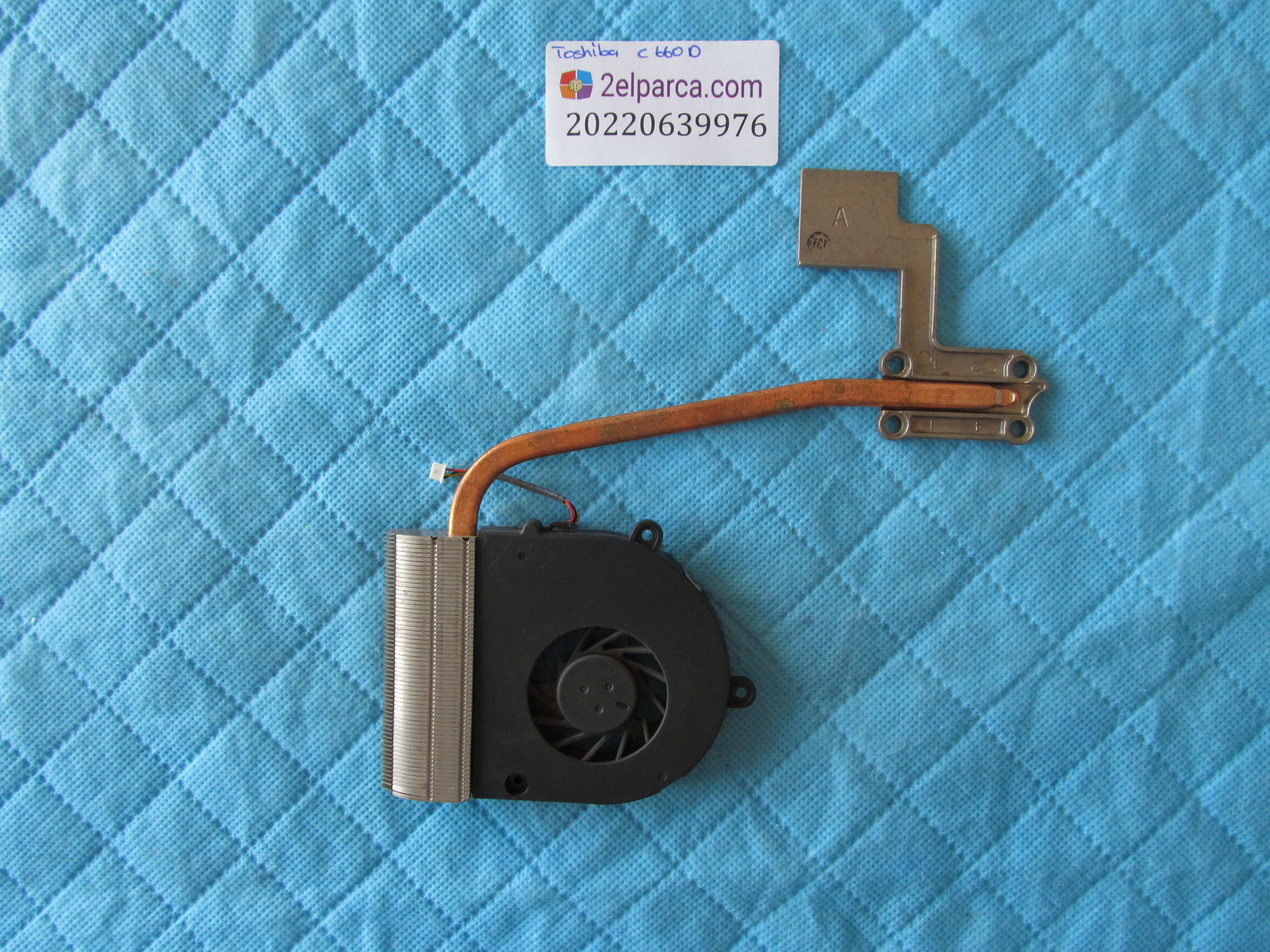 Toshiba c660d fan bakir soğutucu (heatsink) orjinal ürün