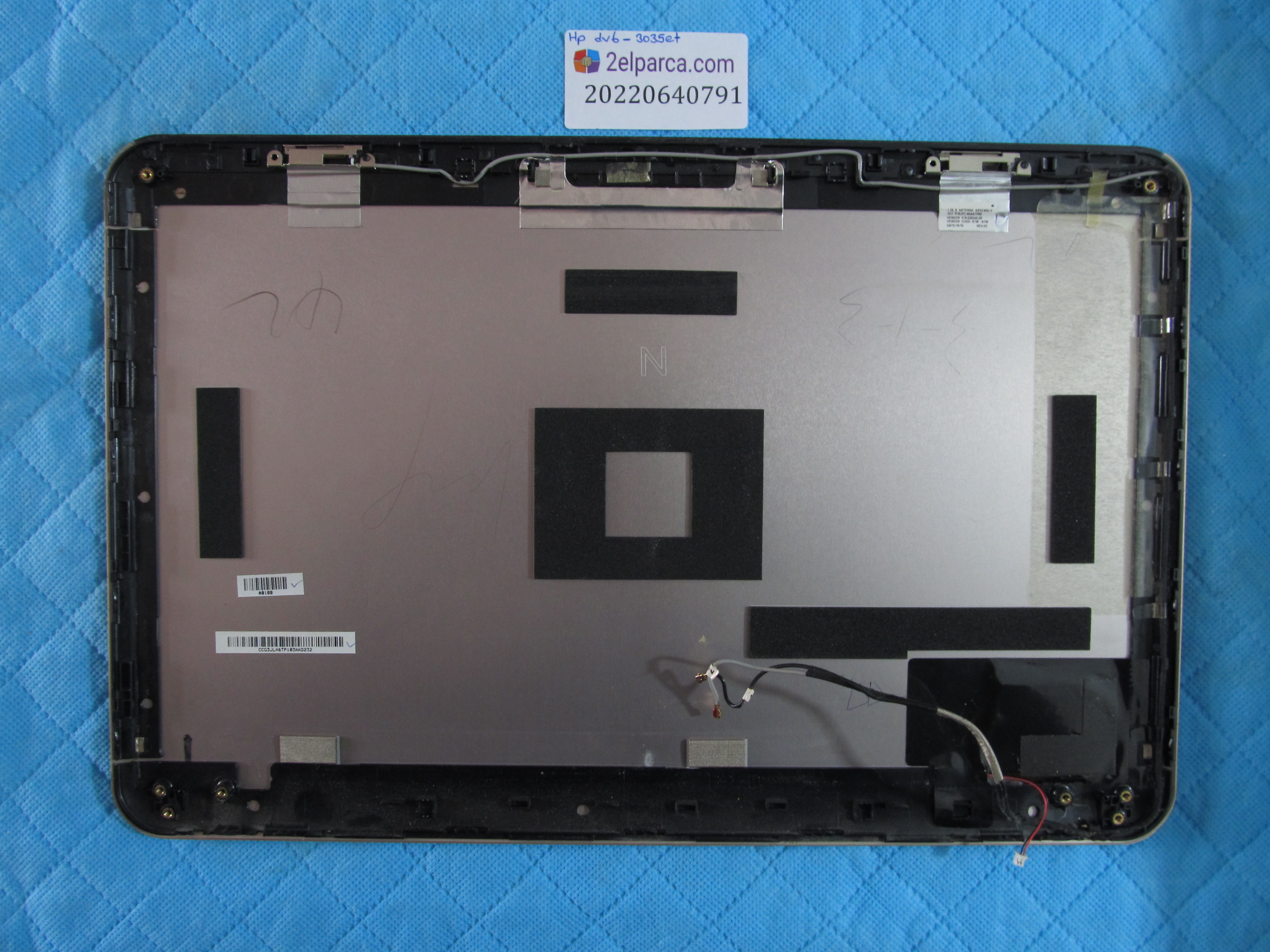 HP Hp dv6-3035et arka kapak lcd back cover orjinal ürün küçük görsel 2