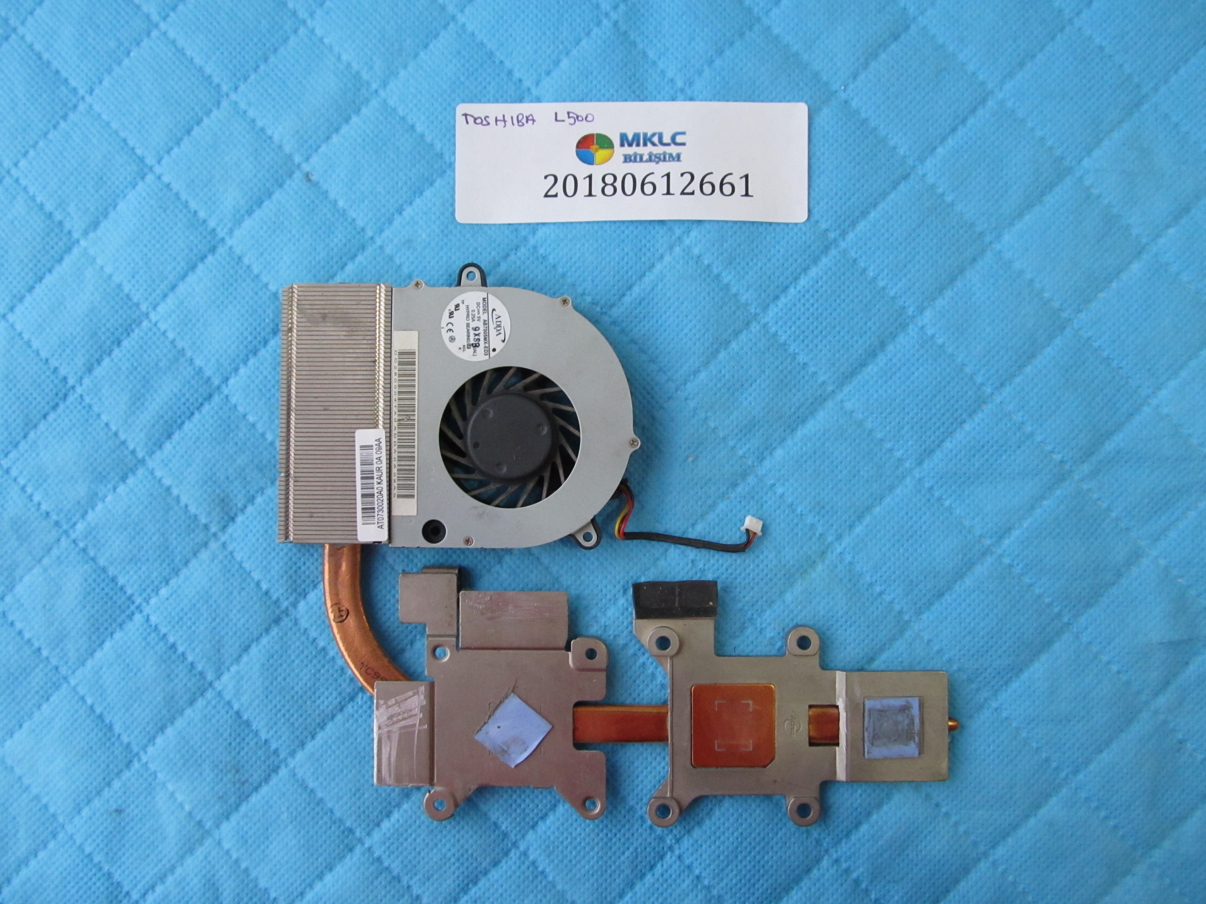 TOSHİBA Toshiba l500 fan bakir soğutucu (heatsink) orjinal ürün küçük görsel 2