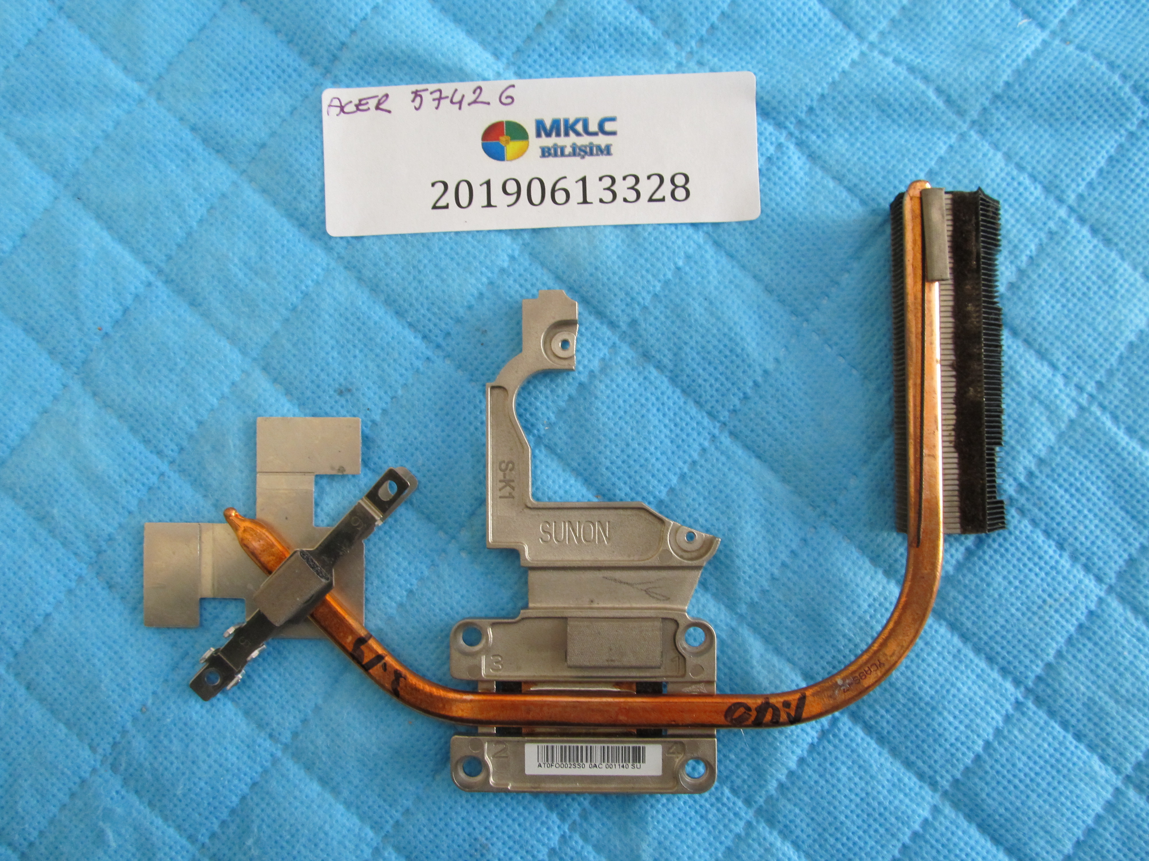 Acer 5742g soğutucu bakir (heatsink) orjinal ürün