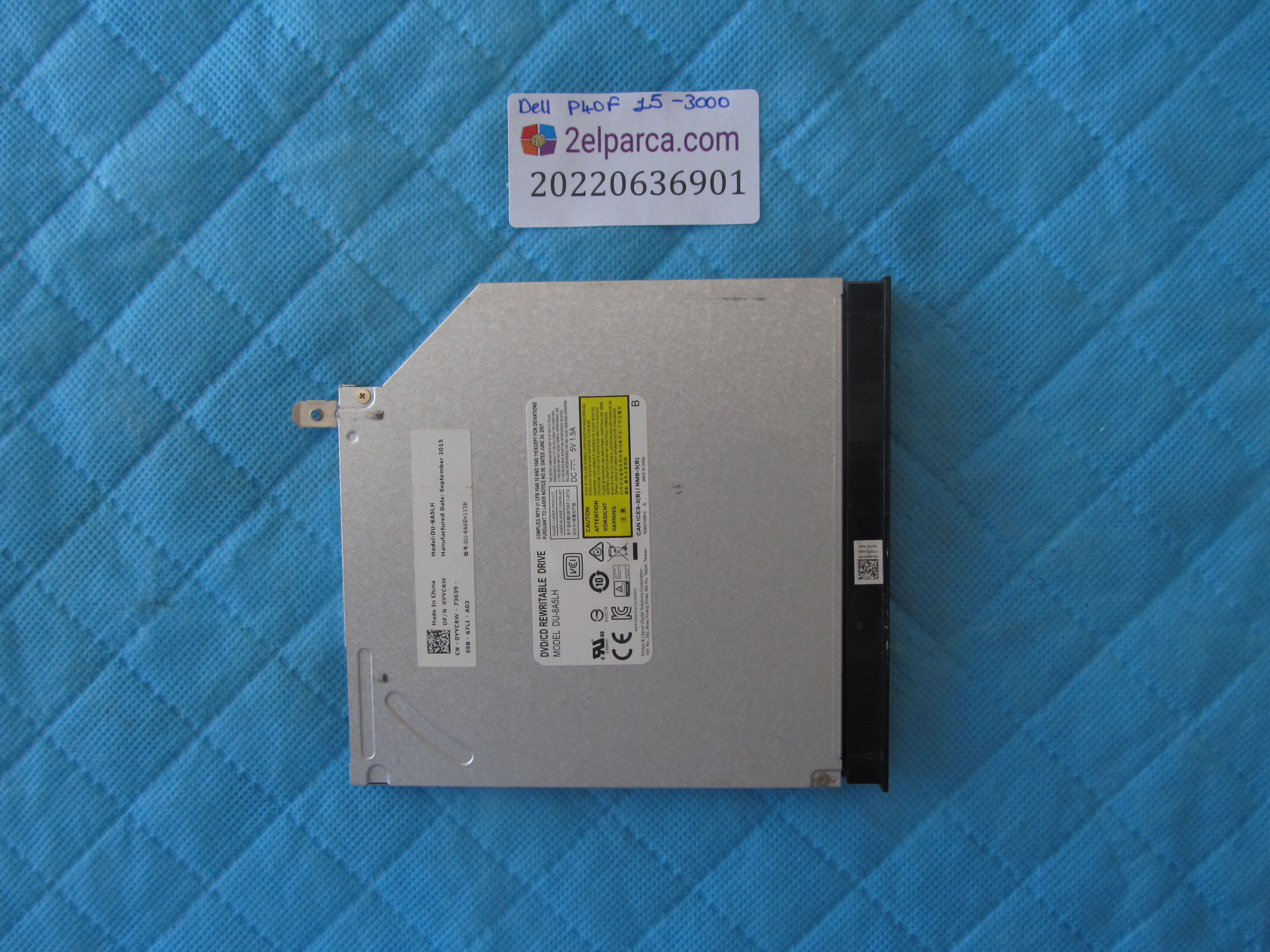 DELL Dell p40f 15-3000 dvd sürücü orjinal ürün küçük görsel 2