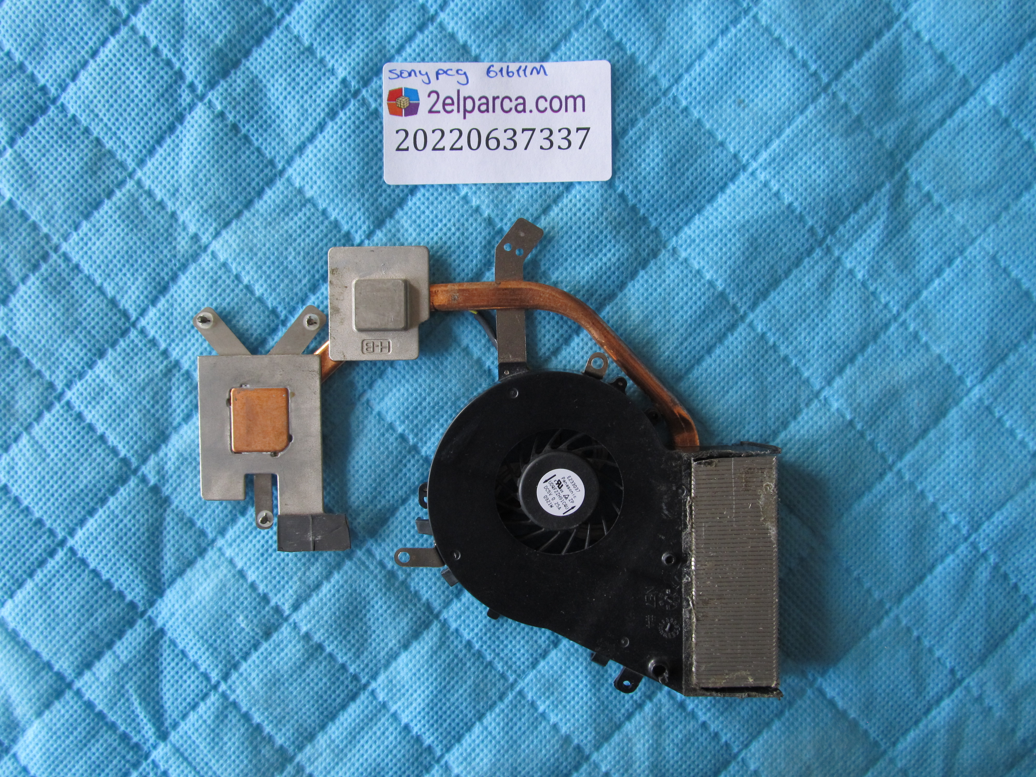 SONY Sony pcg-61611m fan bakir soğutucu (heatsink) orjinal ürün küçük görsel 2