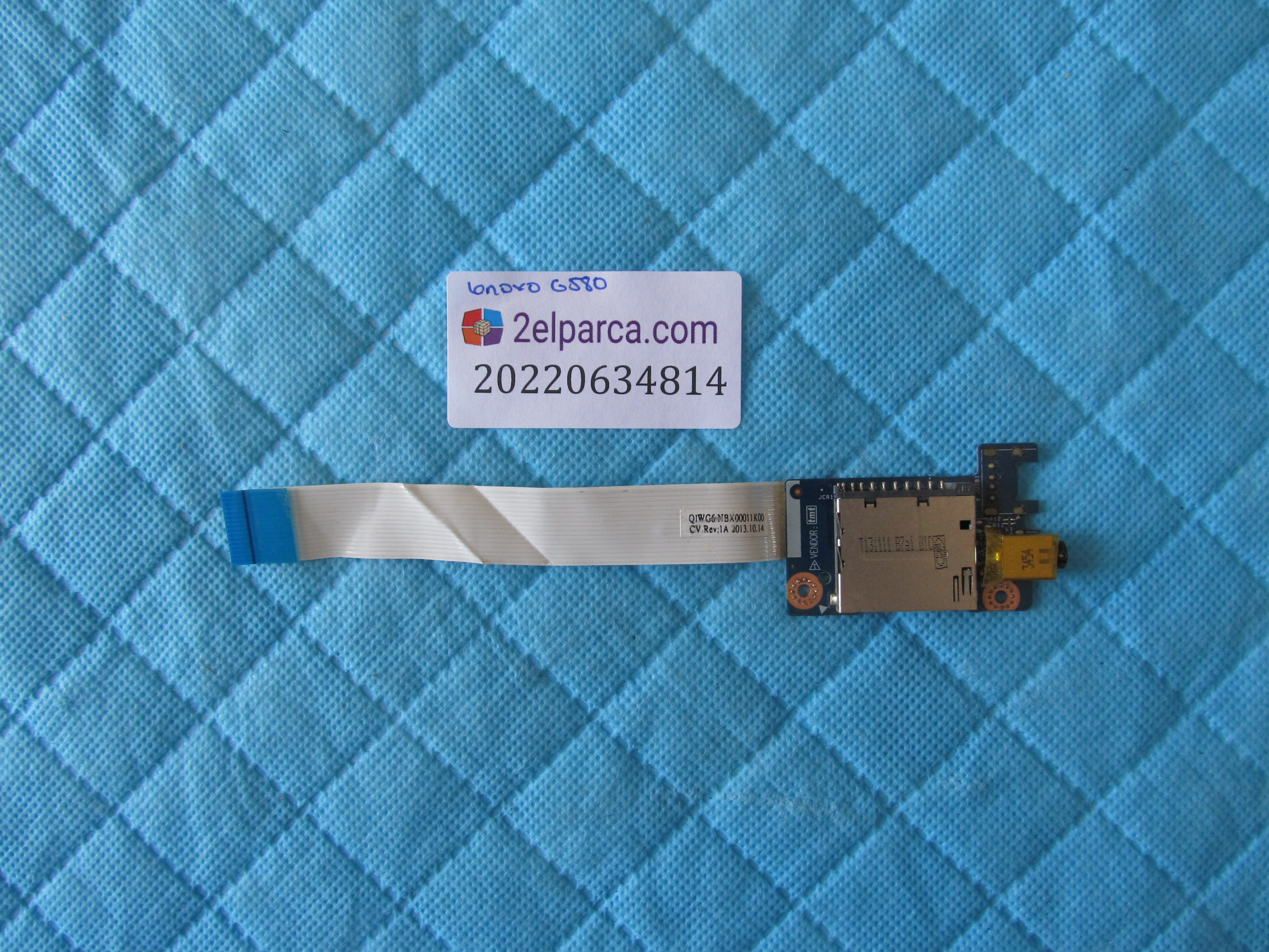 LENOVO Lenovo g580 ses ve kart okuyucu board flex orjinal ürün küçük görsel 2