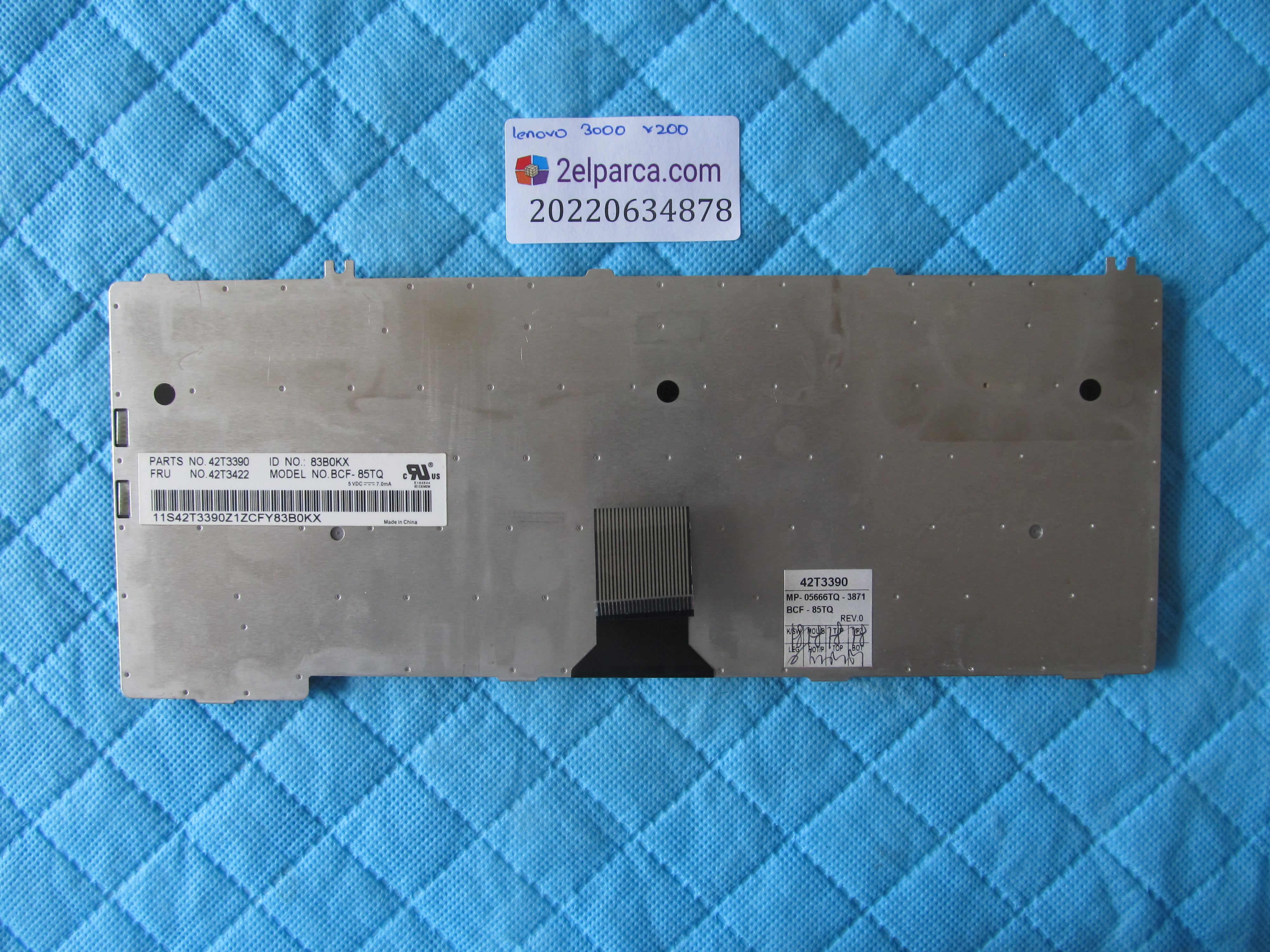 LENOVO Lenovo 3000 v200 klavye orjinal ürün küçük görsel 2