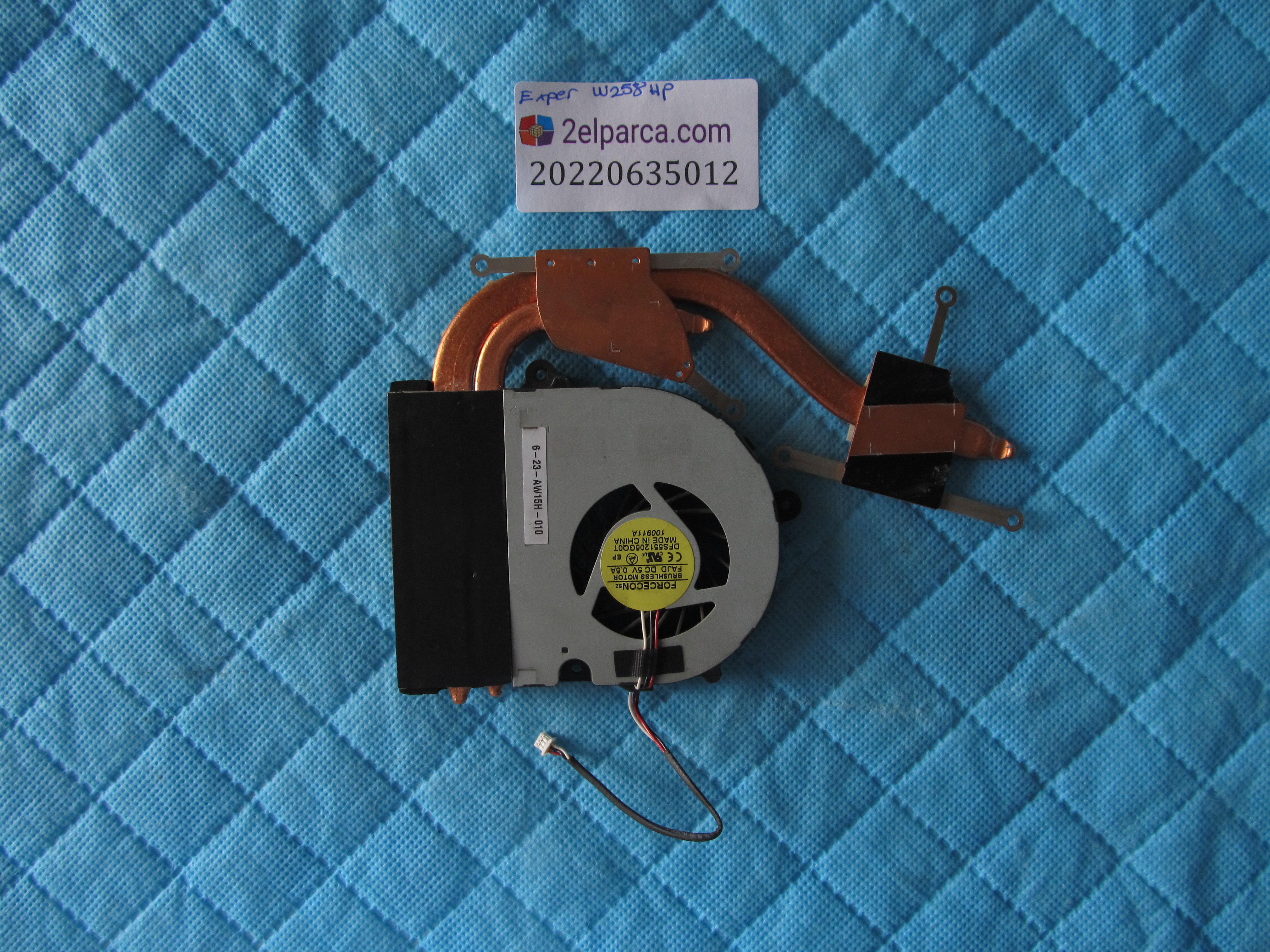EXPER Exper w258 fan soğutucu bakir heatsink orjinal ürün küçük görsel 2