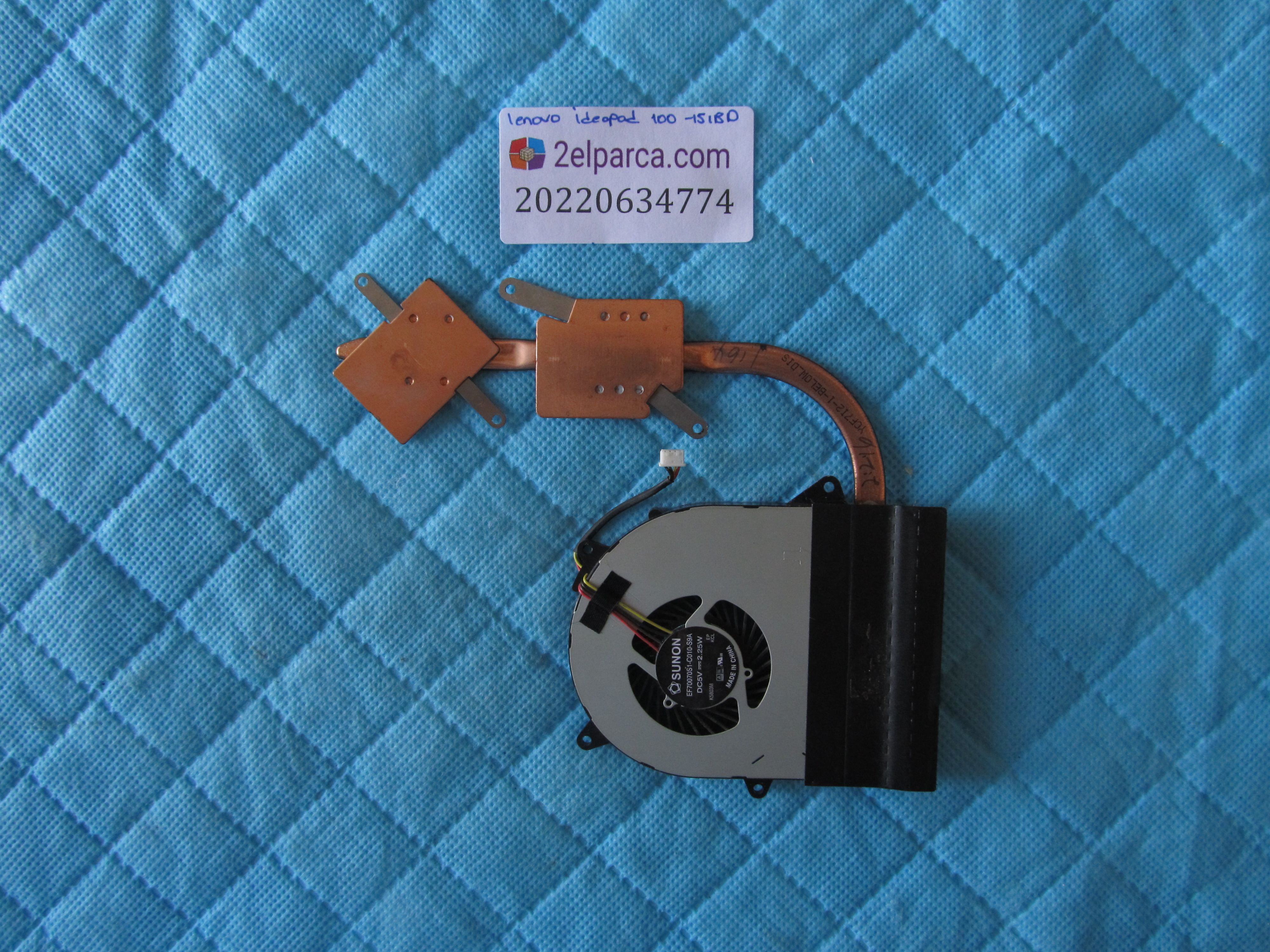 LENOVO Lenovo ideapad 100 fan bakir set soğutucu (heatsink) orjinal ürün küçük görsel 2