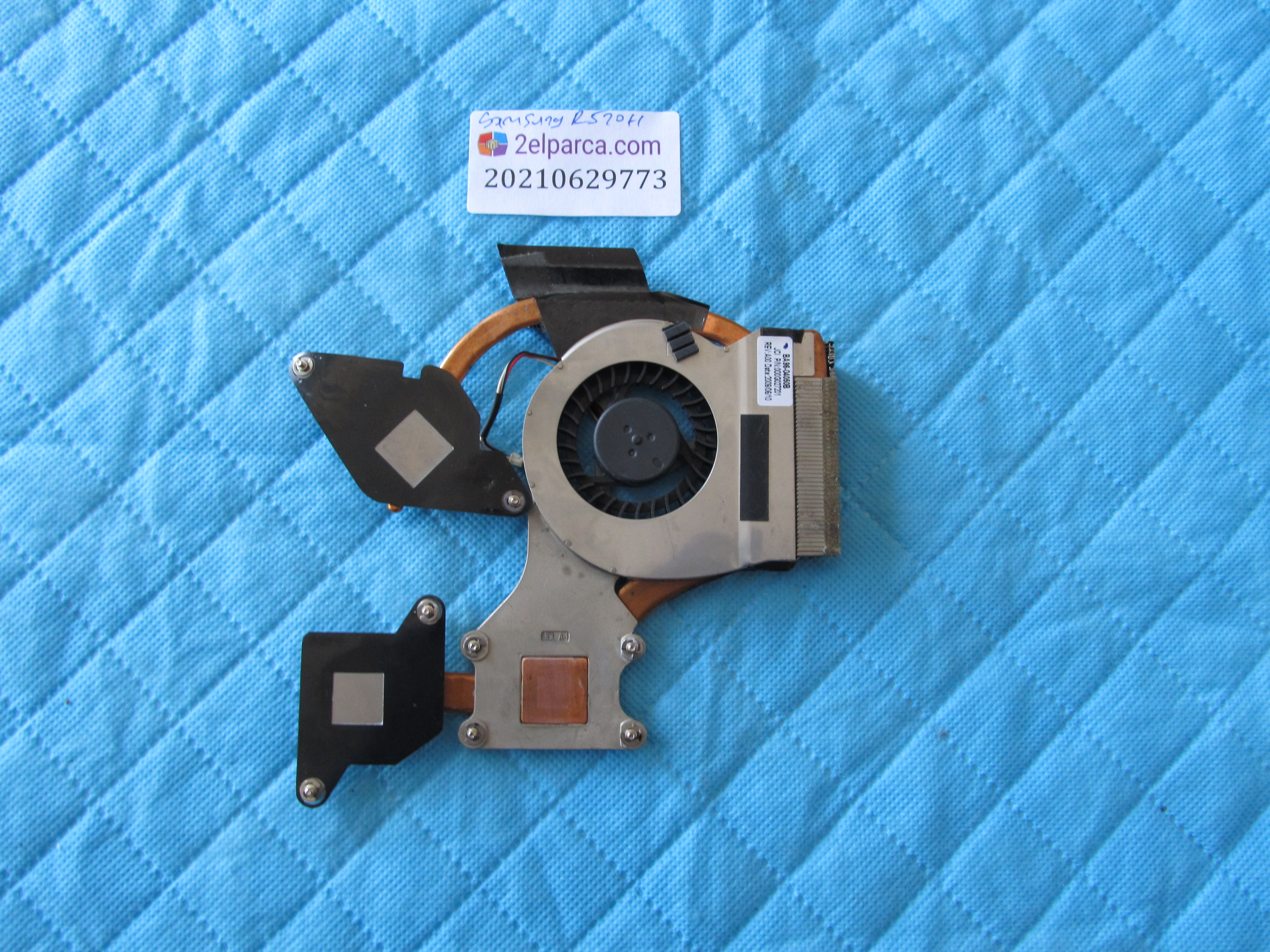 SAMSUNG Samsung r520 fan bakir soğutucu (heatsink) orjinal ürün küçük görsel 2