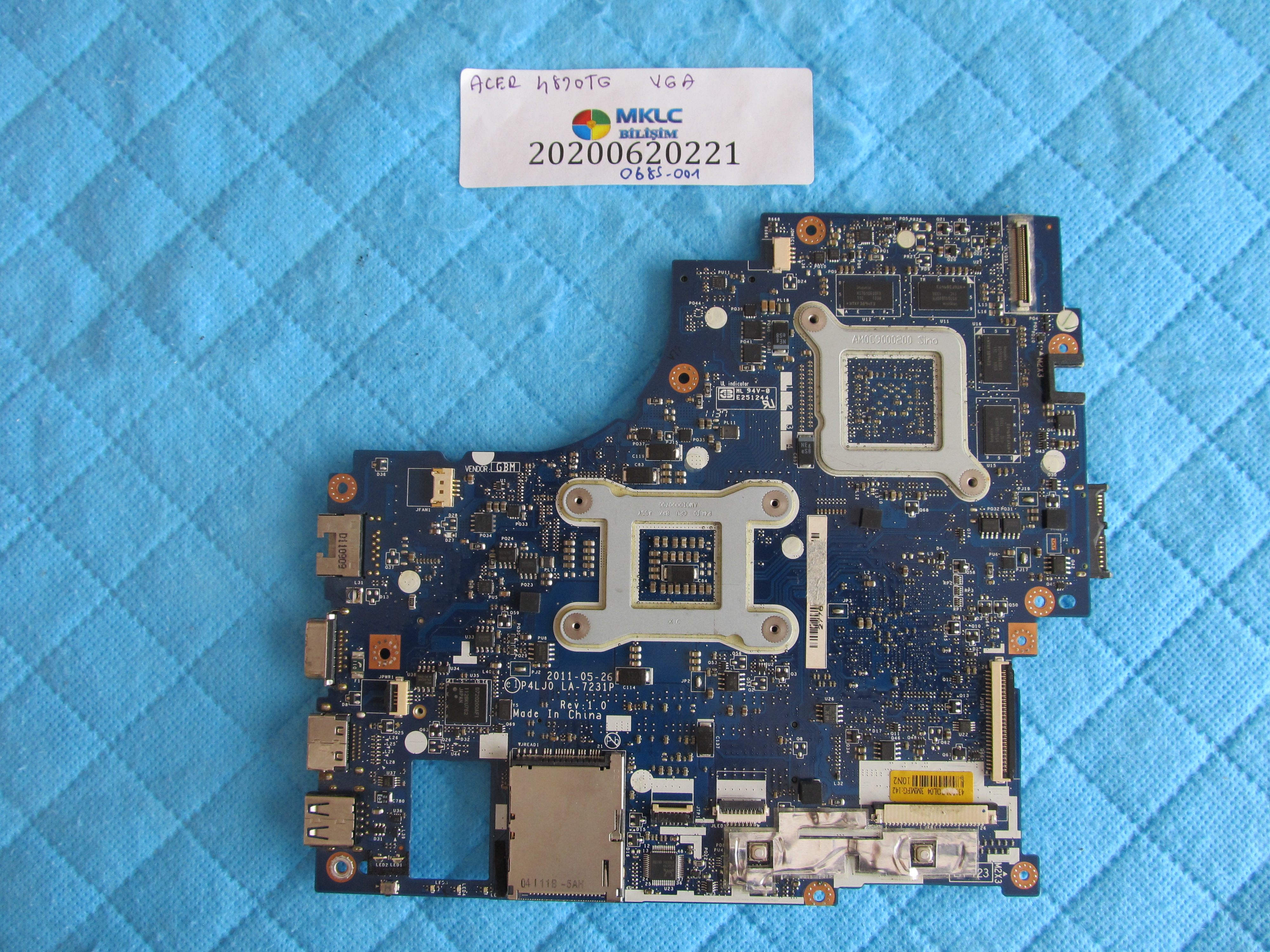 ACER Acer 4830t anakart la-7321p anakart ekran kartli orjinal küçük görsel 2