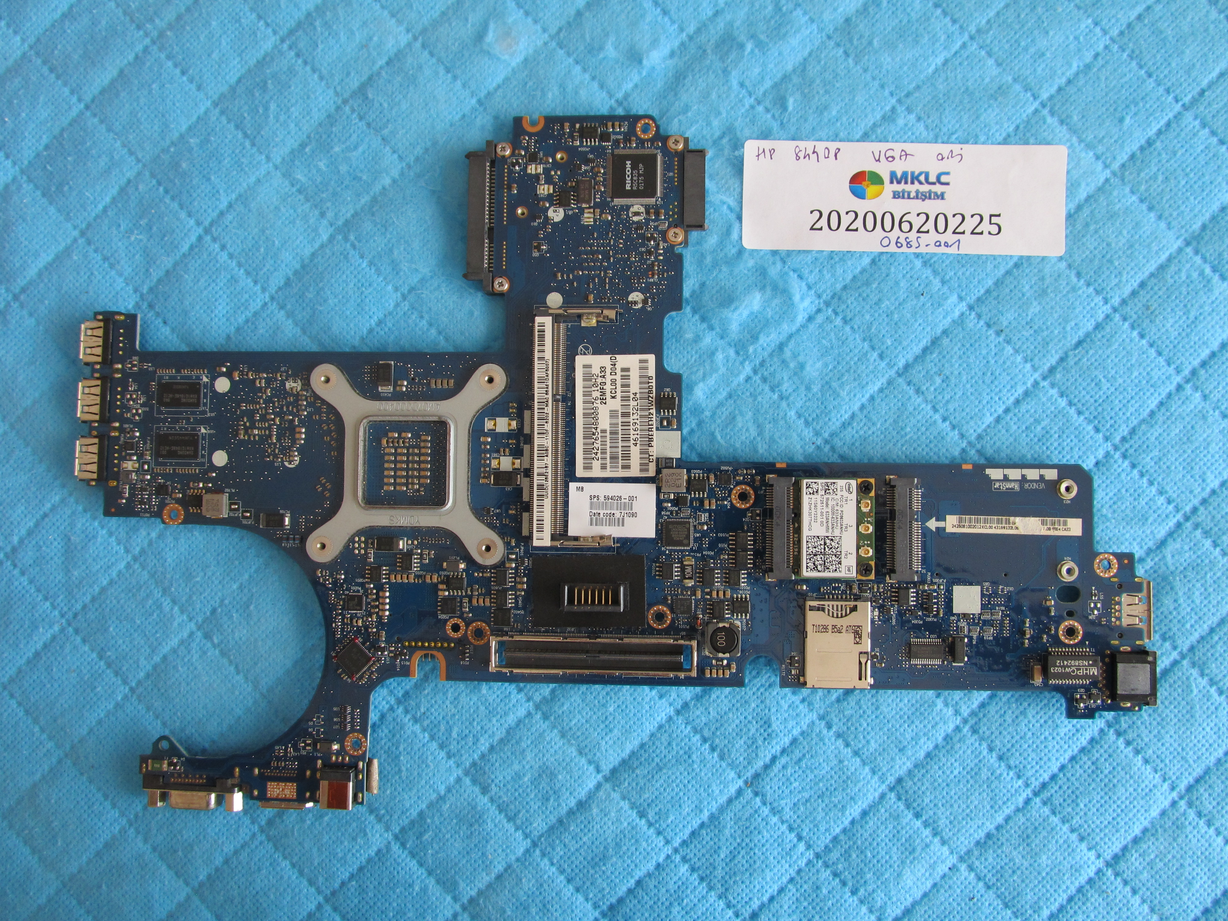 HP Hp elitebook 8440p anakart la-4901p 1 nesil anaakrt nvidia ekran kartli anakart küçük görsel 2