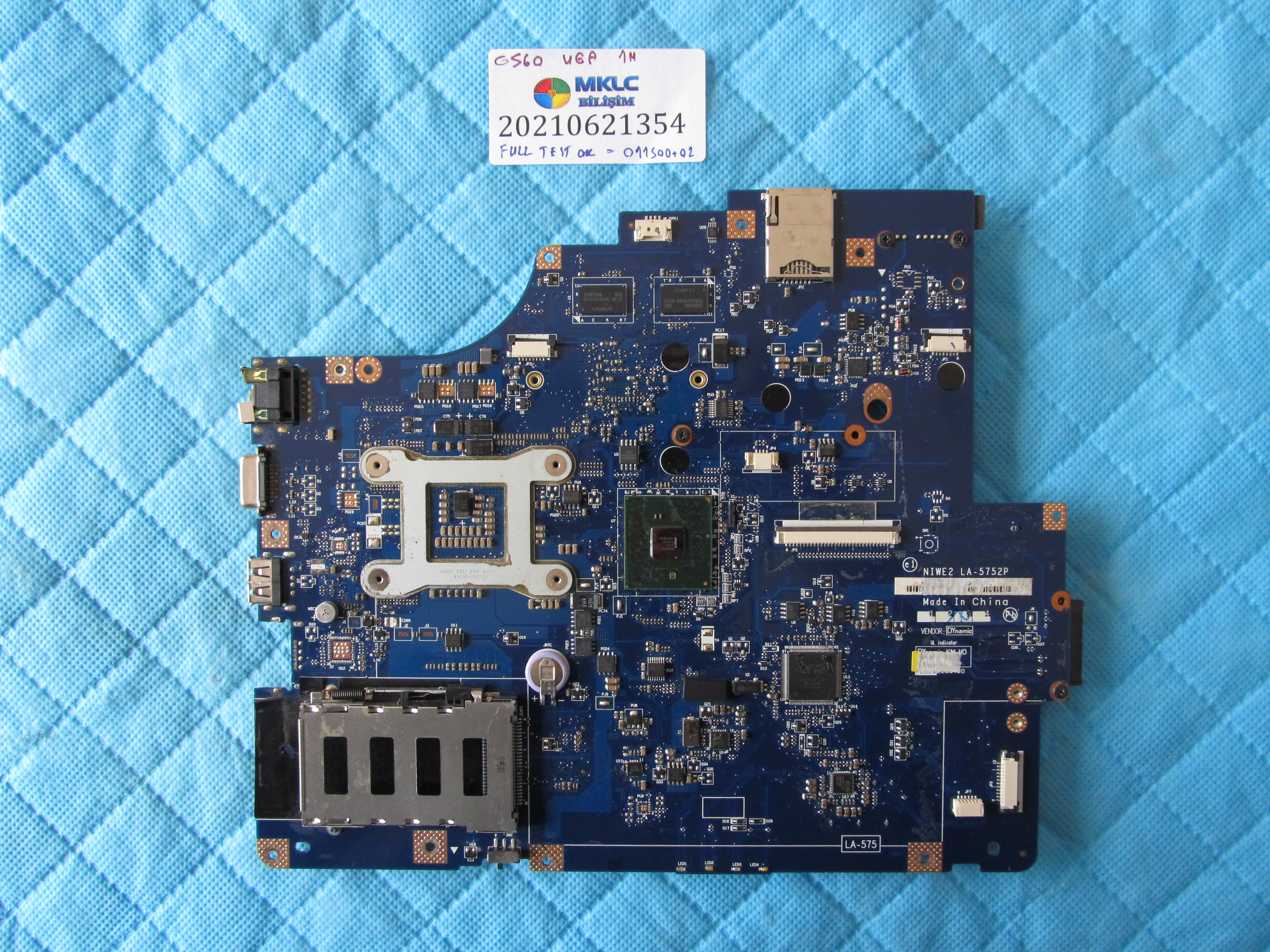 LENOVO Lenovo g560 anakart la-5752p nvidia ekran kartli anakart küçük görsel 2