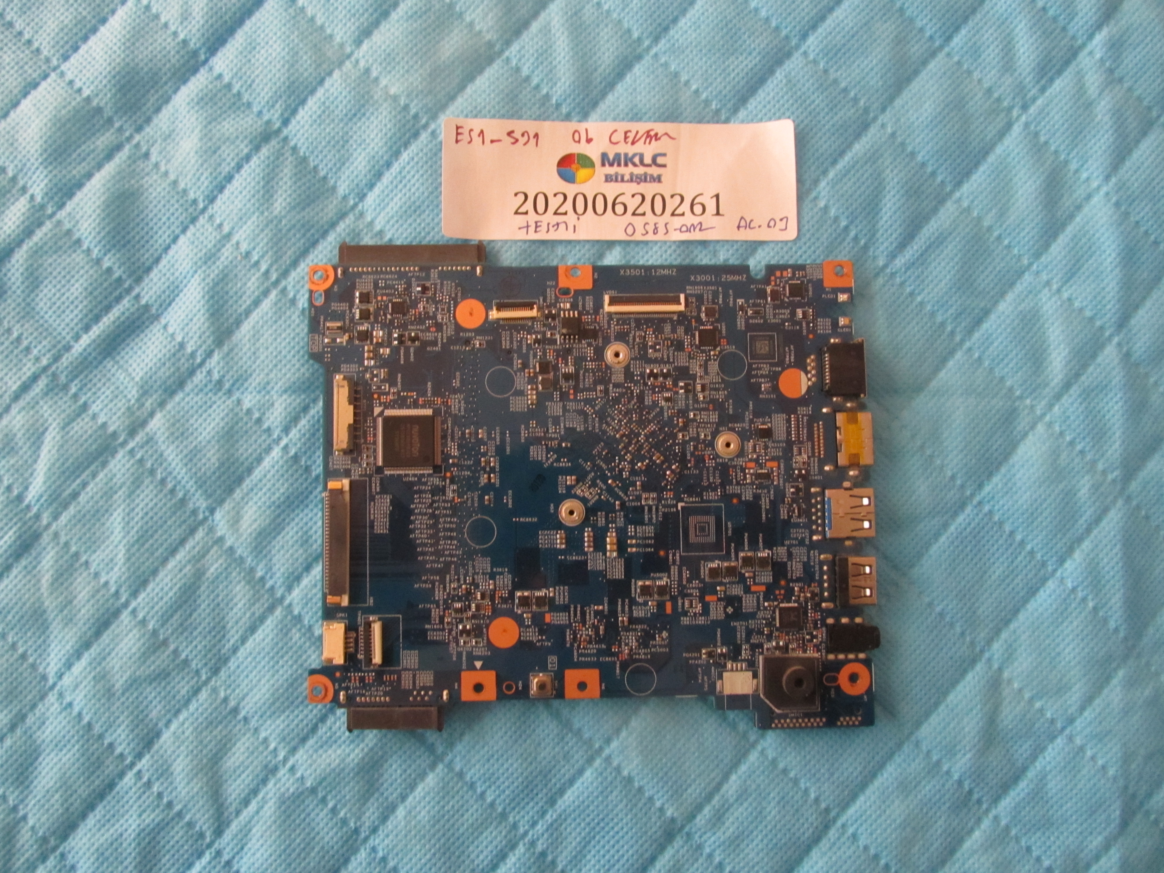 ACER Es1-531 anakart ob vga celeron cpu orjinal sifir küçük görsel 2