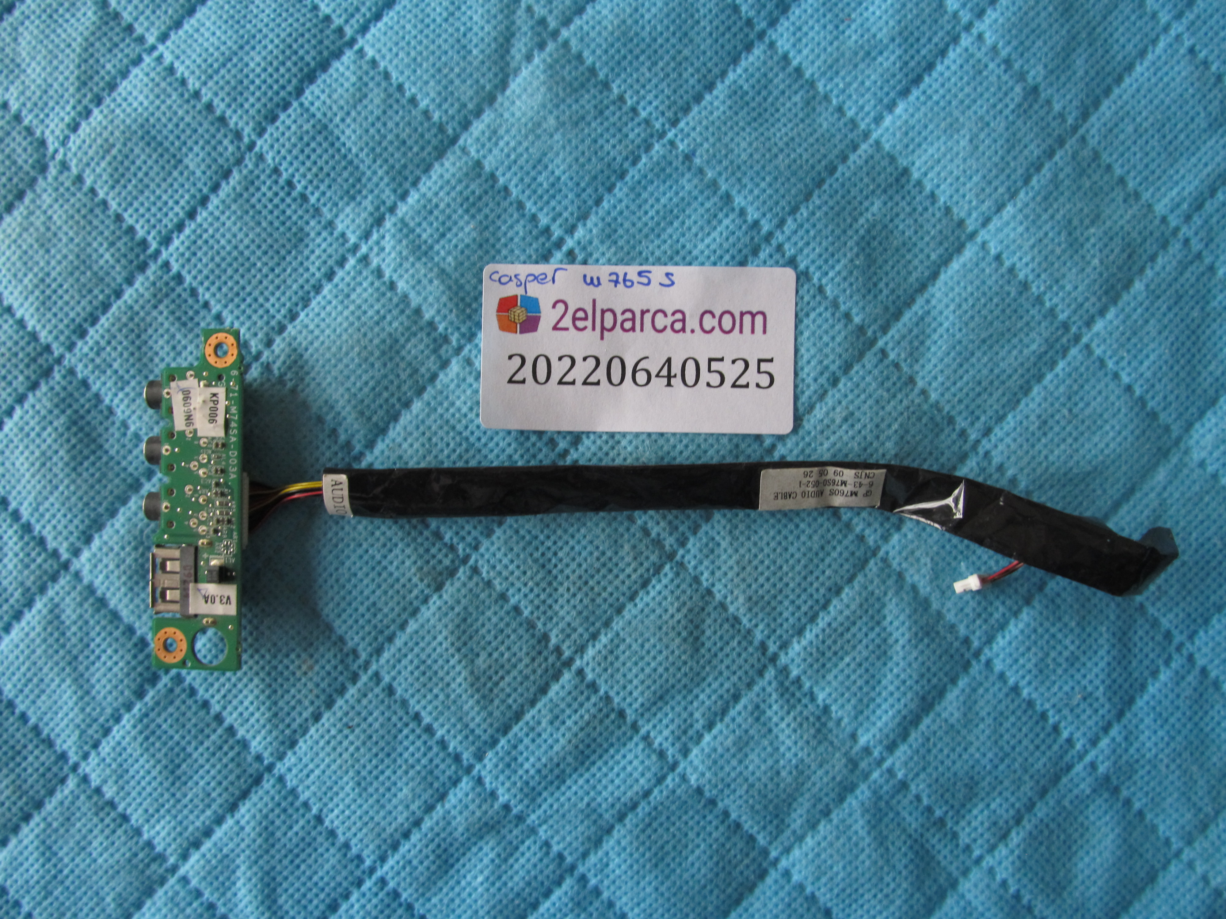 CASPER Casper w765s usb ve ses karti kablo orjinal ürün küçük görsel 2