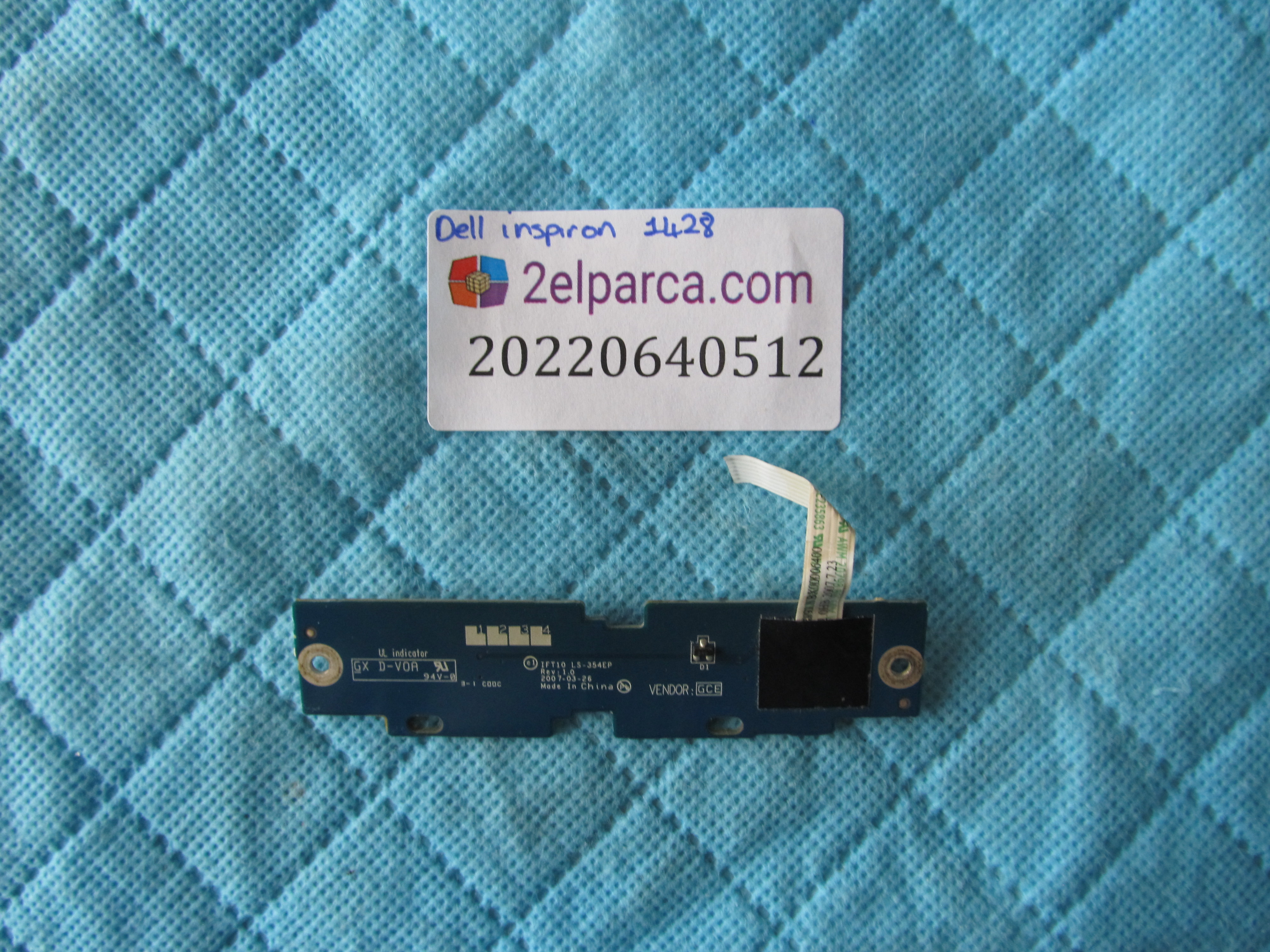 DELL Dell inspiron 1428 tetik karti ve flex orjinal ürün küçük görsel 2
