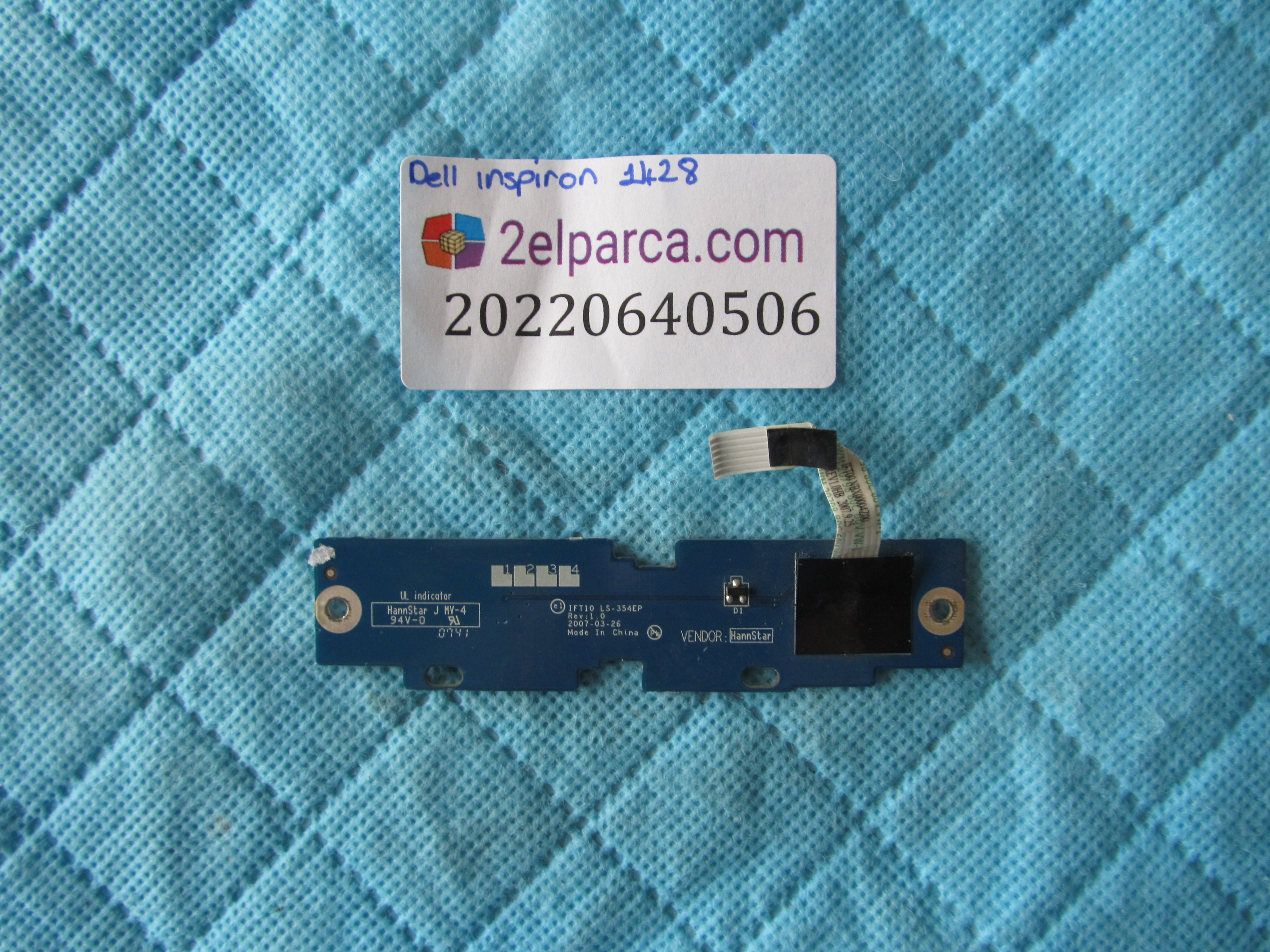 DELL Dell inspiron 1428 tetik karti ve flex orjinal ürün küçük görsel 2