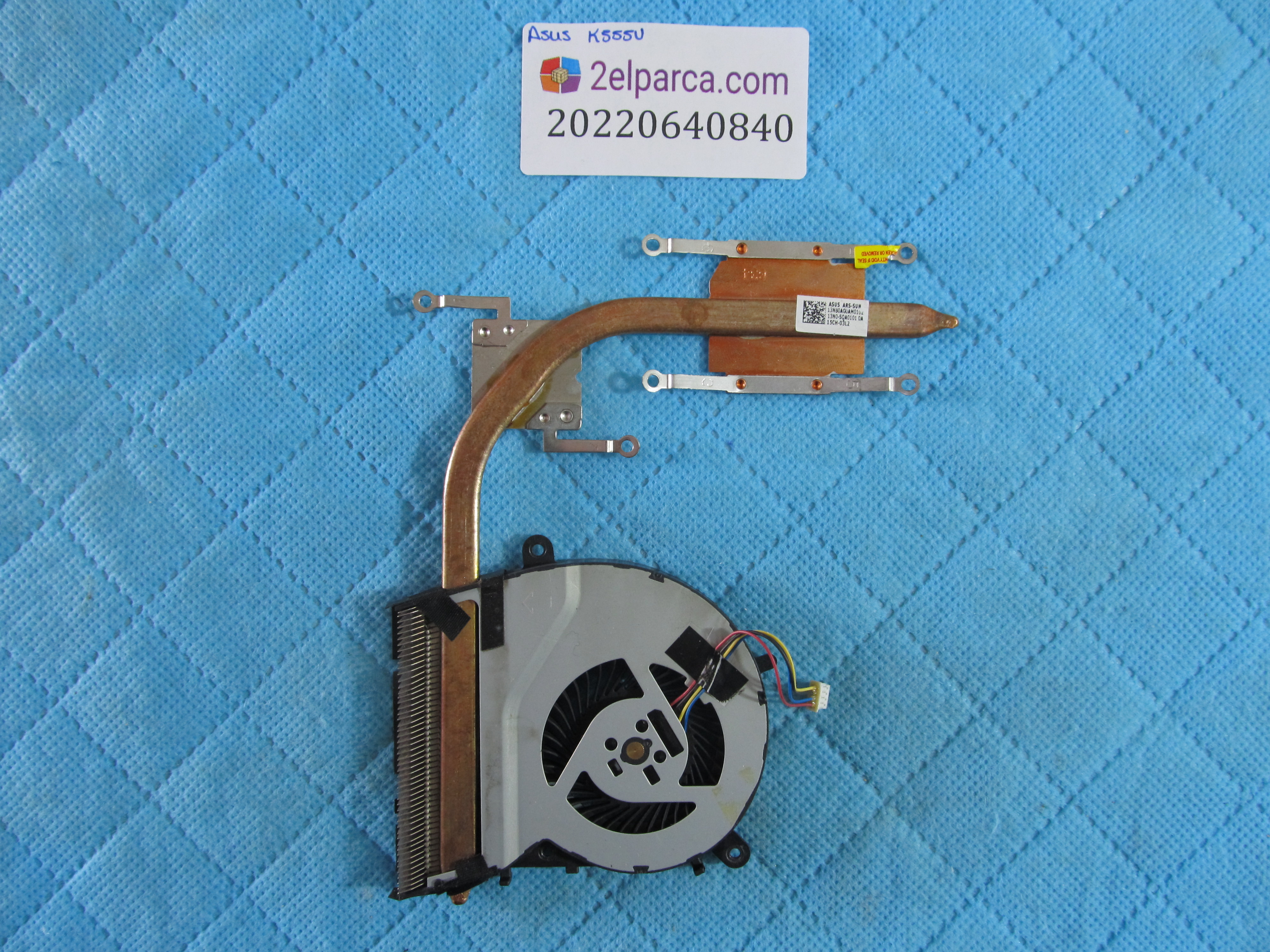 Asus k555u fan bakir soğutucu (heatsink) orjinal ürün