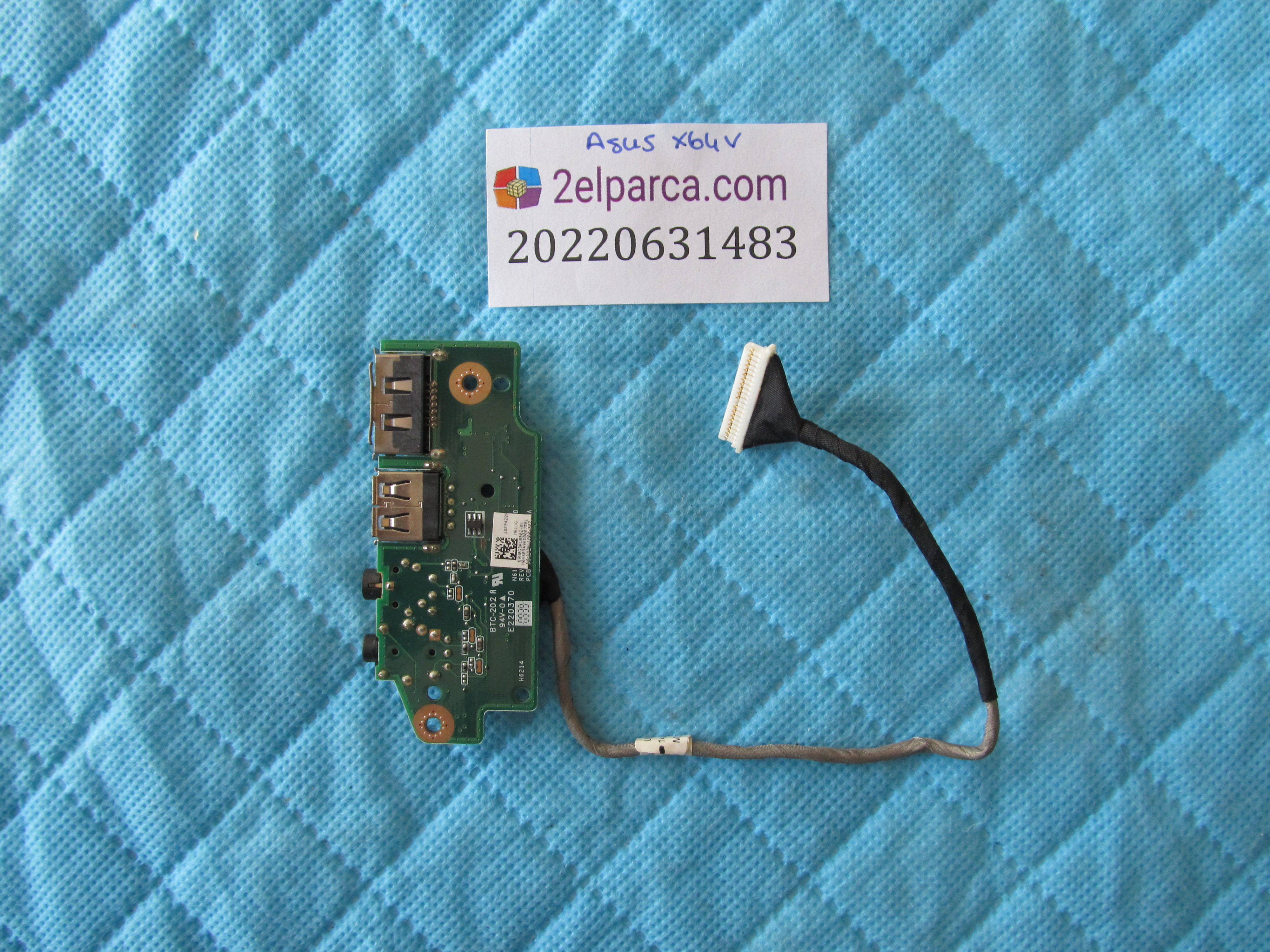 ASUS Asus x64c usb ve ses board kablo orjinal ürün küçük görsel 2