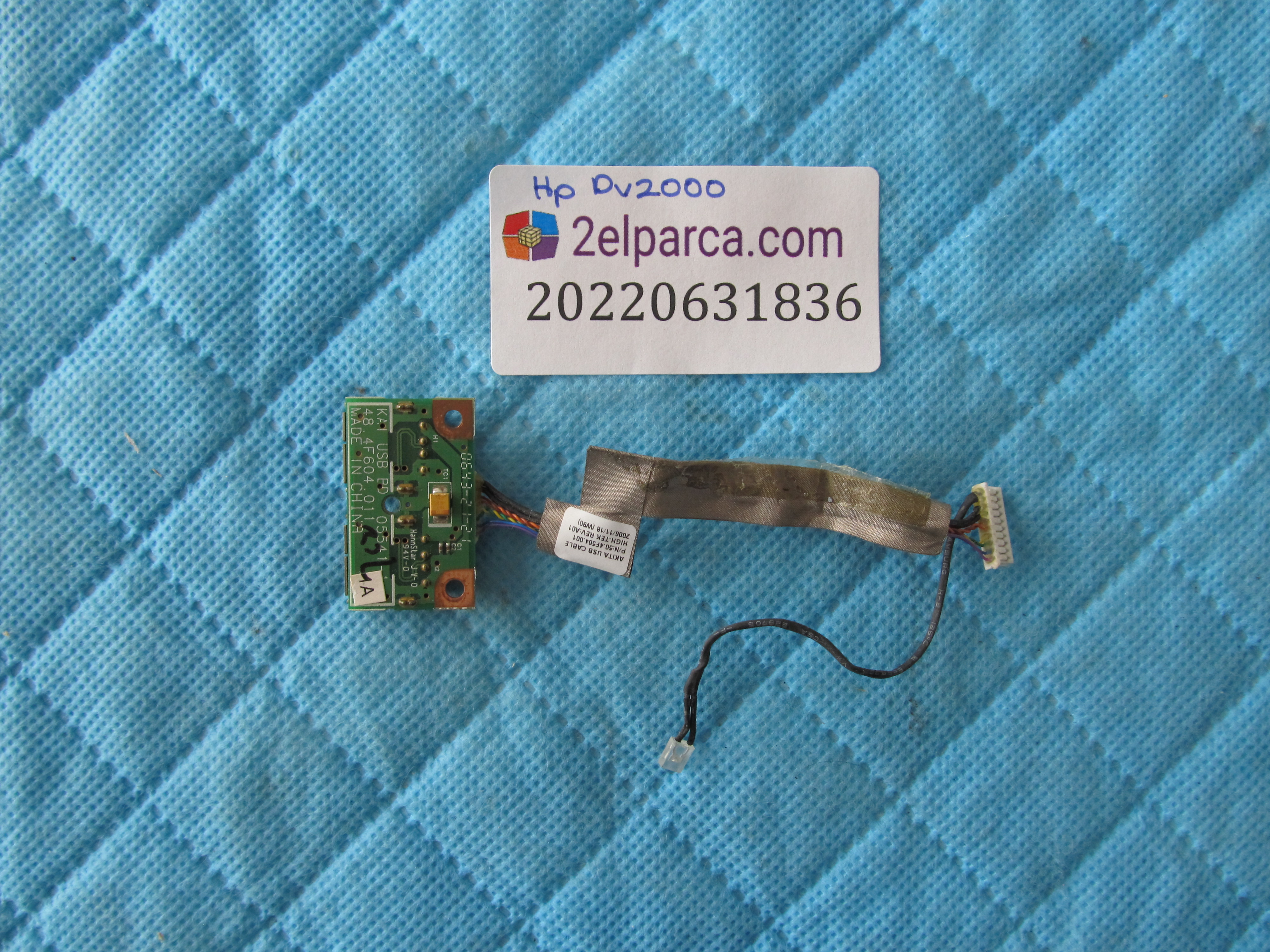 HP Hp dv2000 usb board kablo küçük görsel 2