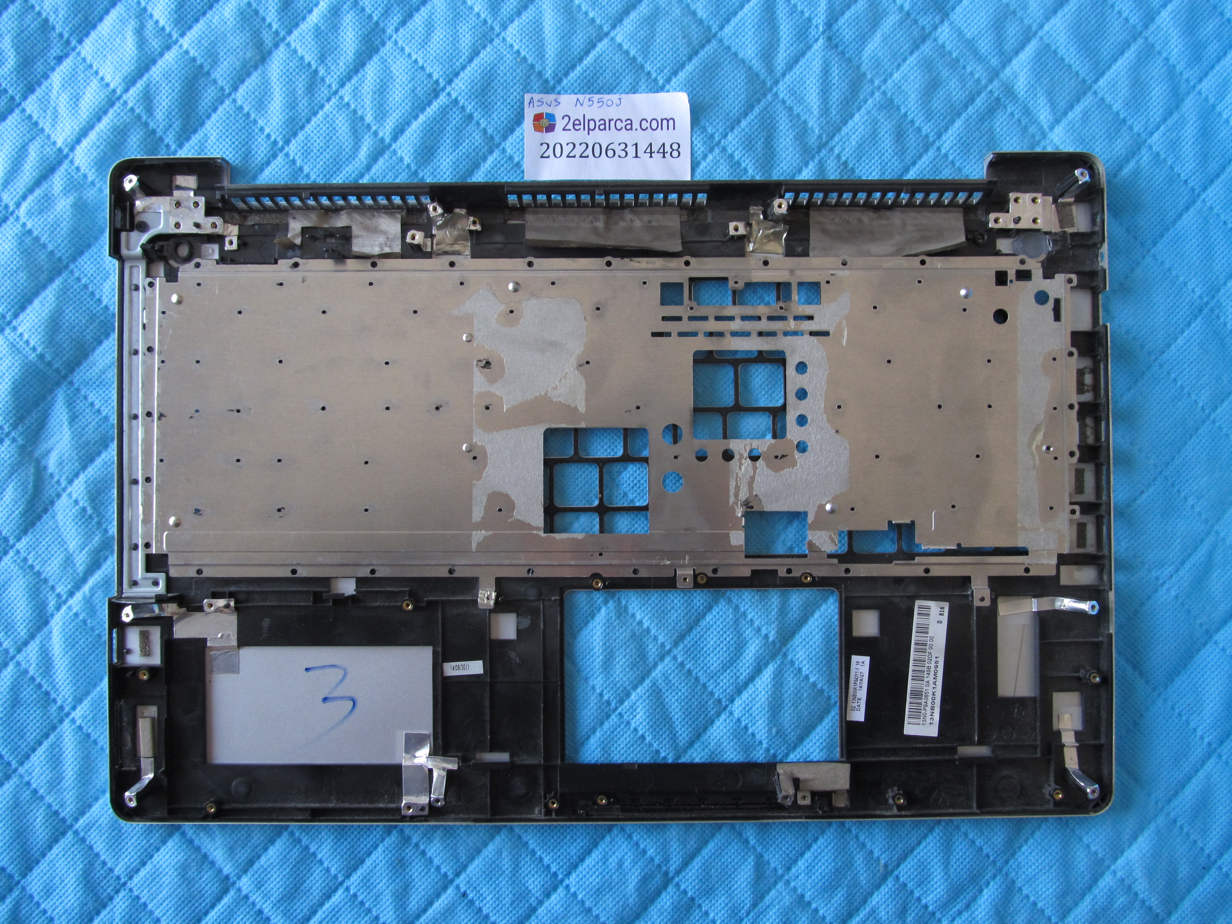 ASUS Asus n550j üst kasa klavye kasasi (klavye mevcut değil) küçük görsel 2