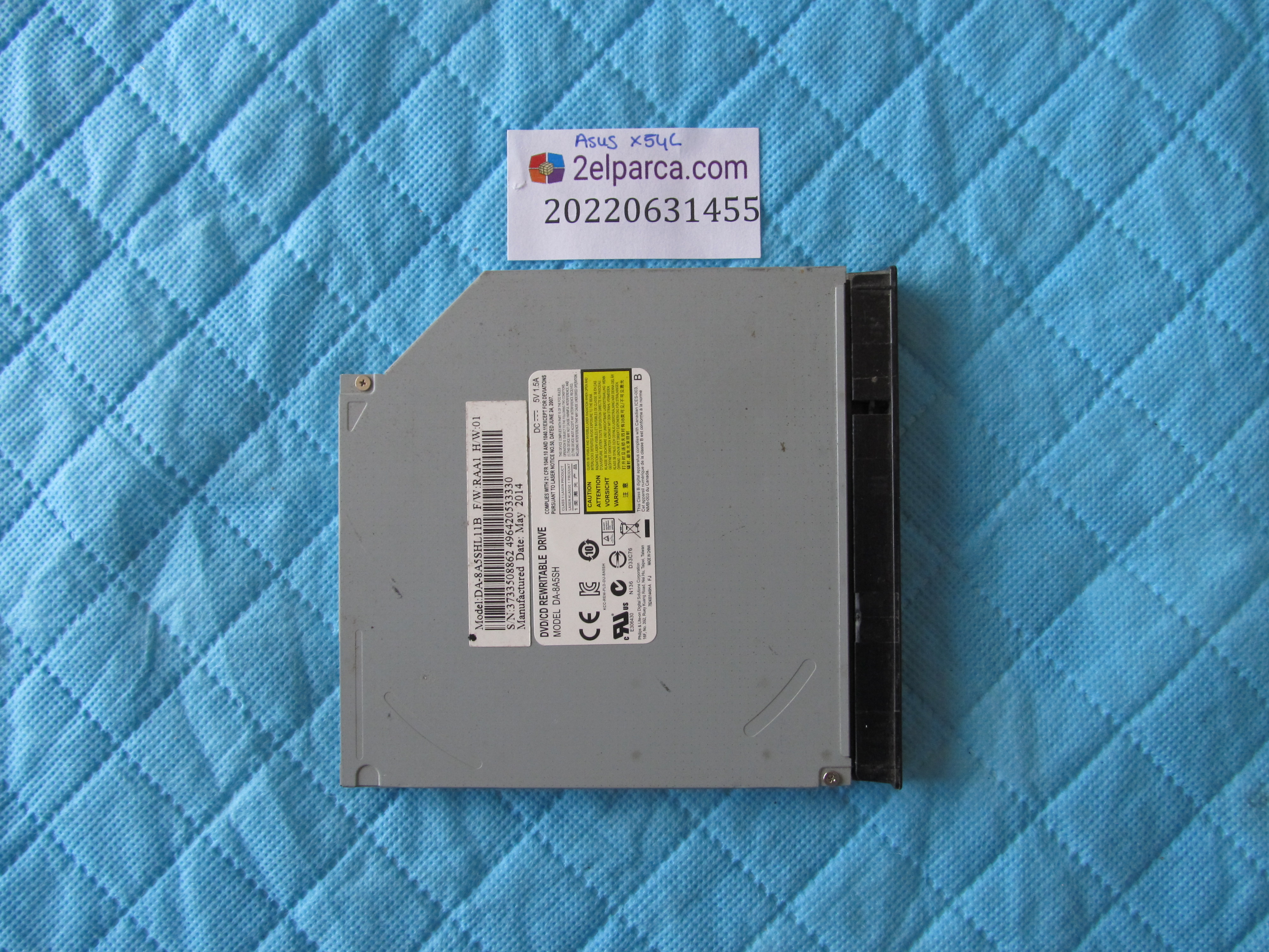 ASUS Asus x54c dvd (vidalama yeri yok) küçük görsel 2