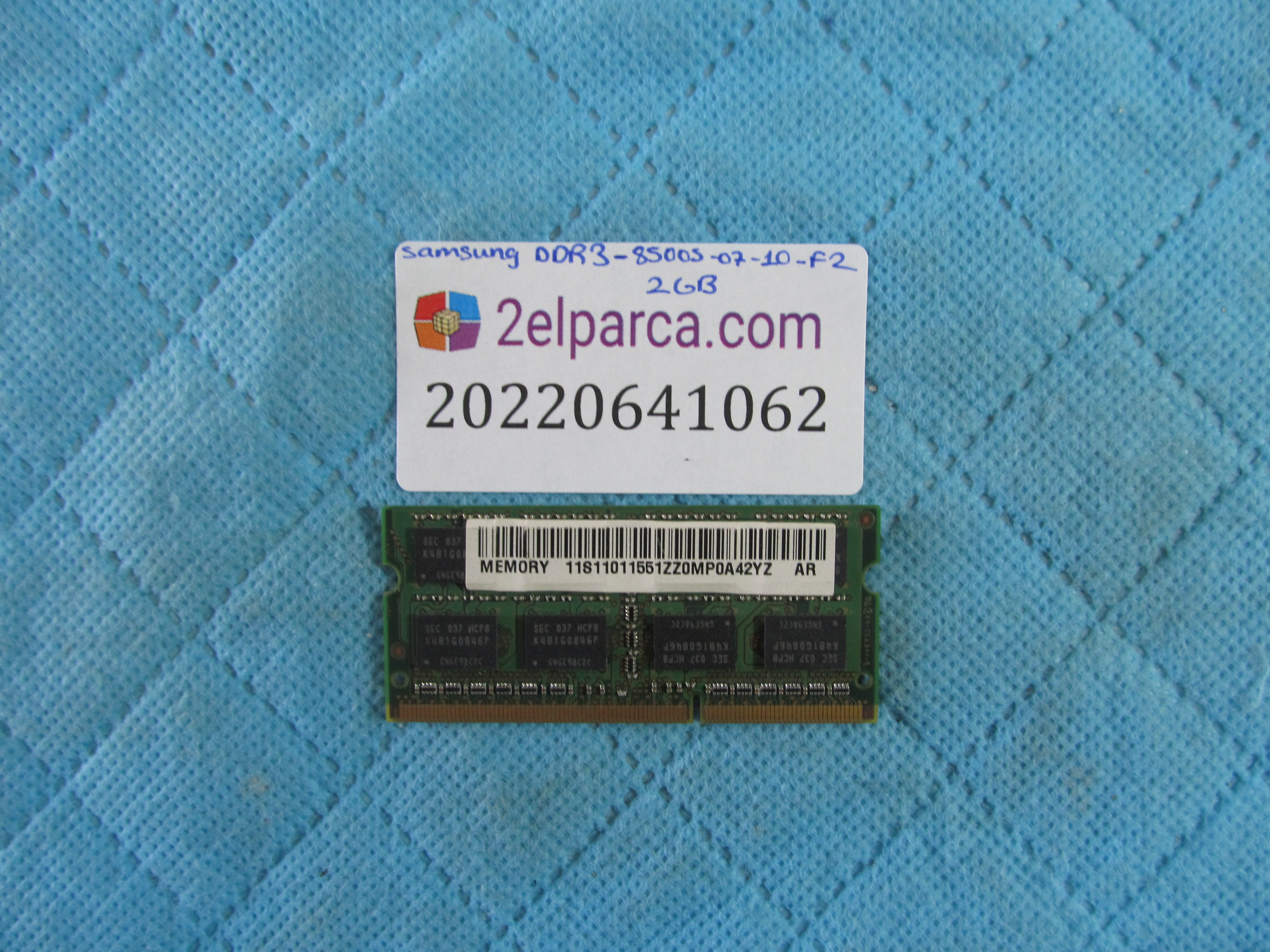 SAMSUNG Samsung ddr3-8500s-07-10-f2 2gb ram bellek orjinal ürün küçük görsel 2