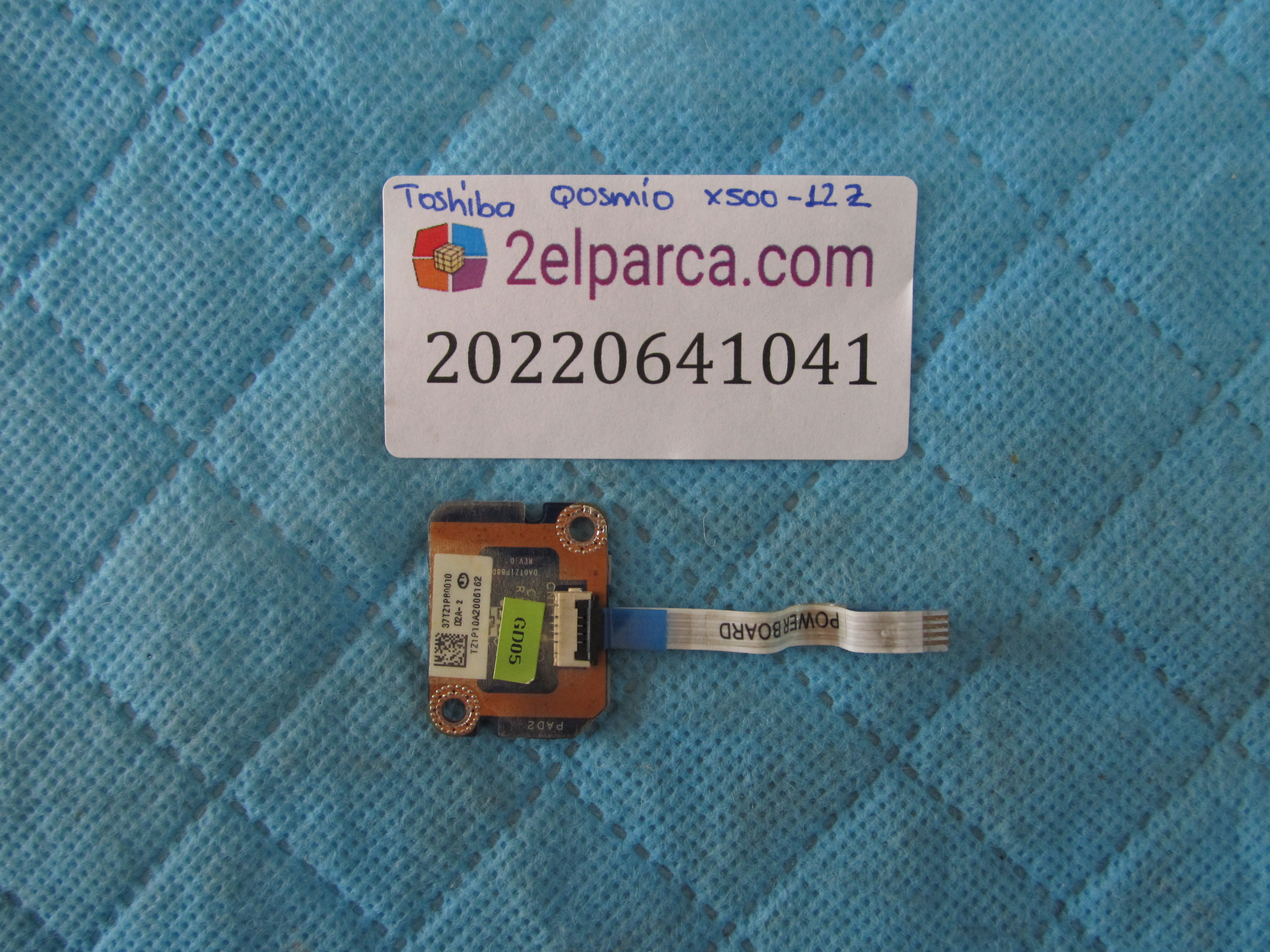 TOSHİBA Toshiba qosmio x500-12z tetik karti ve flex orjinal ürün küçük görsel 2