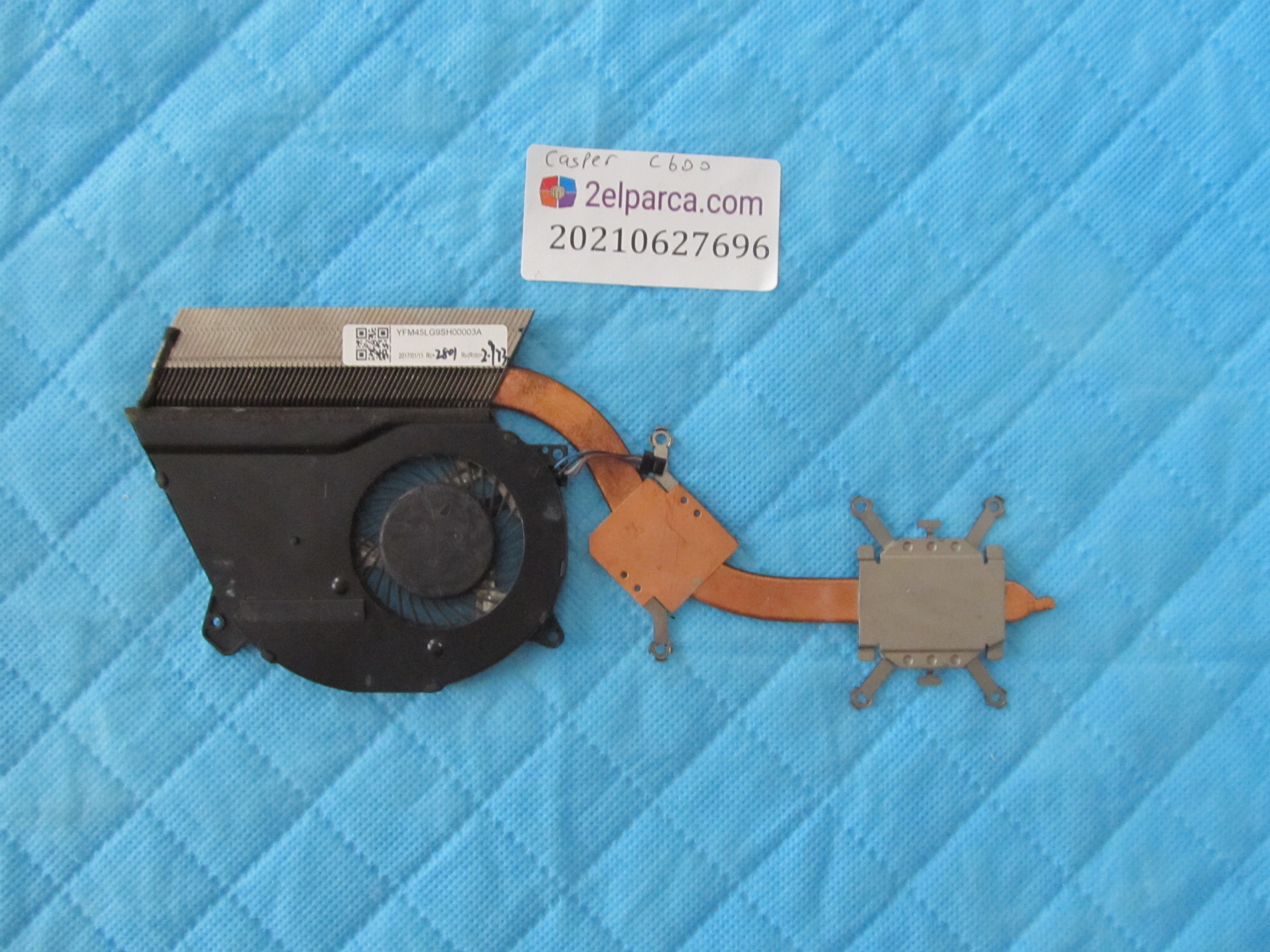 CASPER Casper c600 fan bakir soğutucu (heatsink) orjinal ürün küçük görsel 2