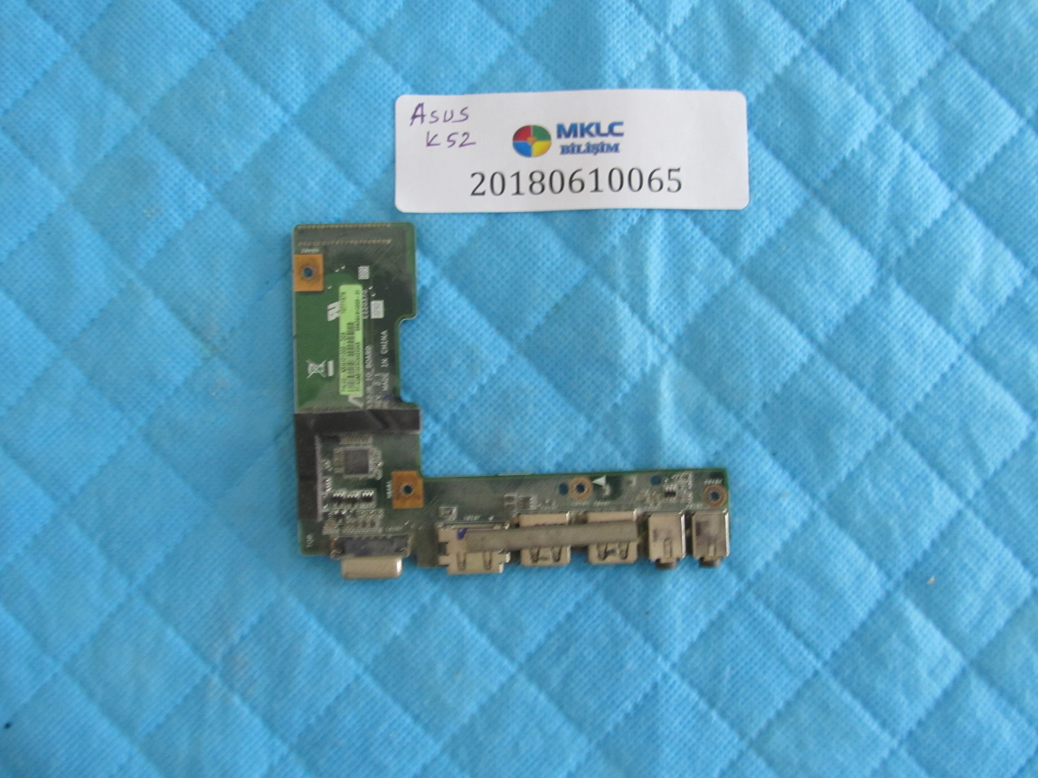 Asus k52 usb hdmi vga port ve ses karti orjinal ürün