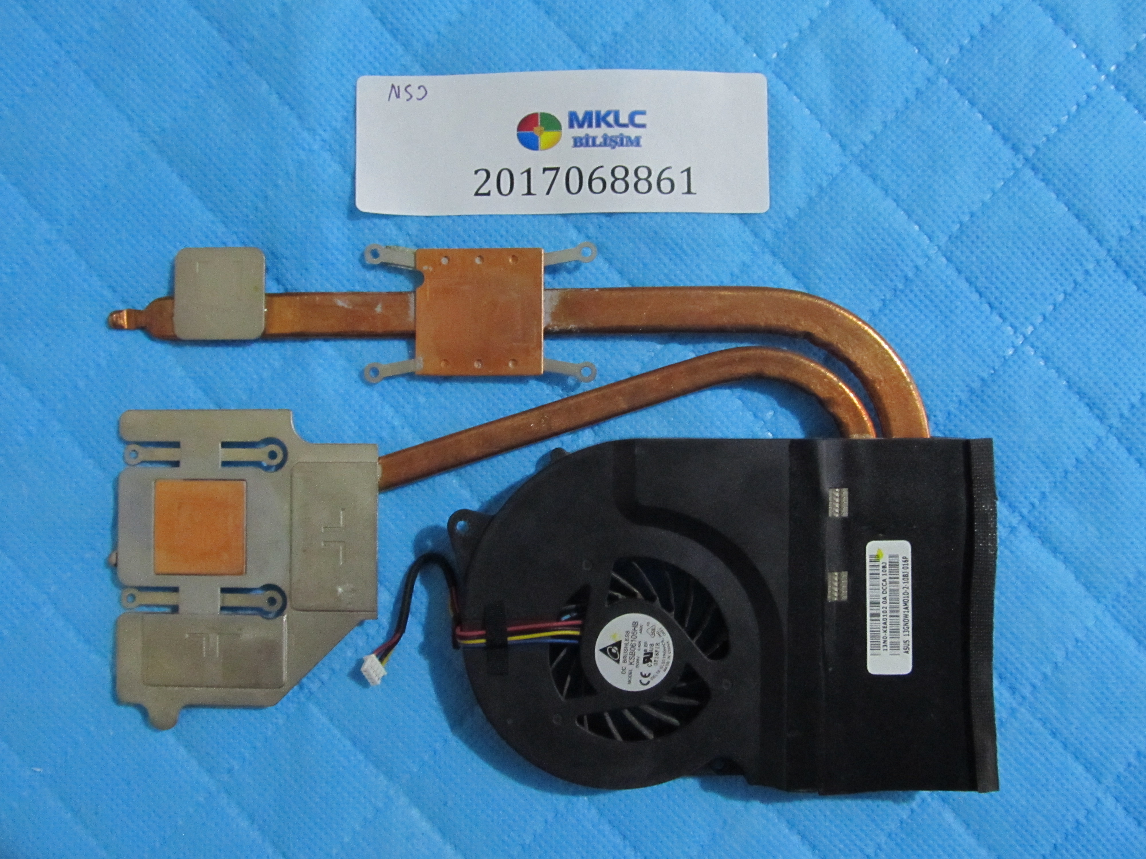 ASUS Asus n53 fan bakir soğutucu (heatsink) küçük görsel 2