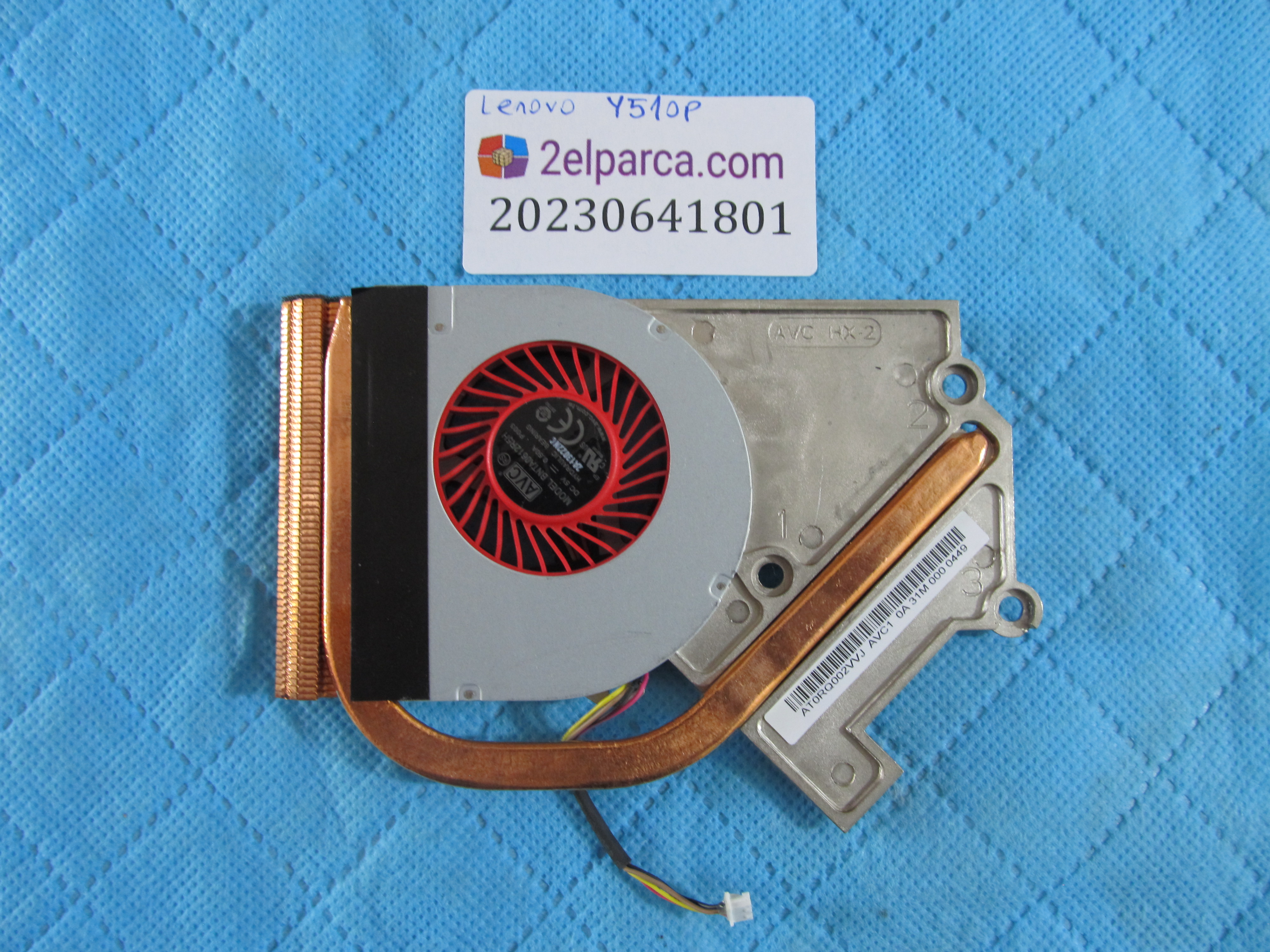 Lenovo y510p ekran karti fan bakir soğutucu (heatsink) orjinal ürün