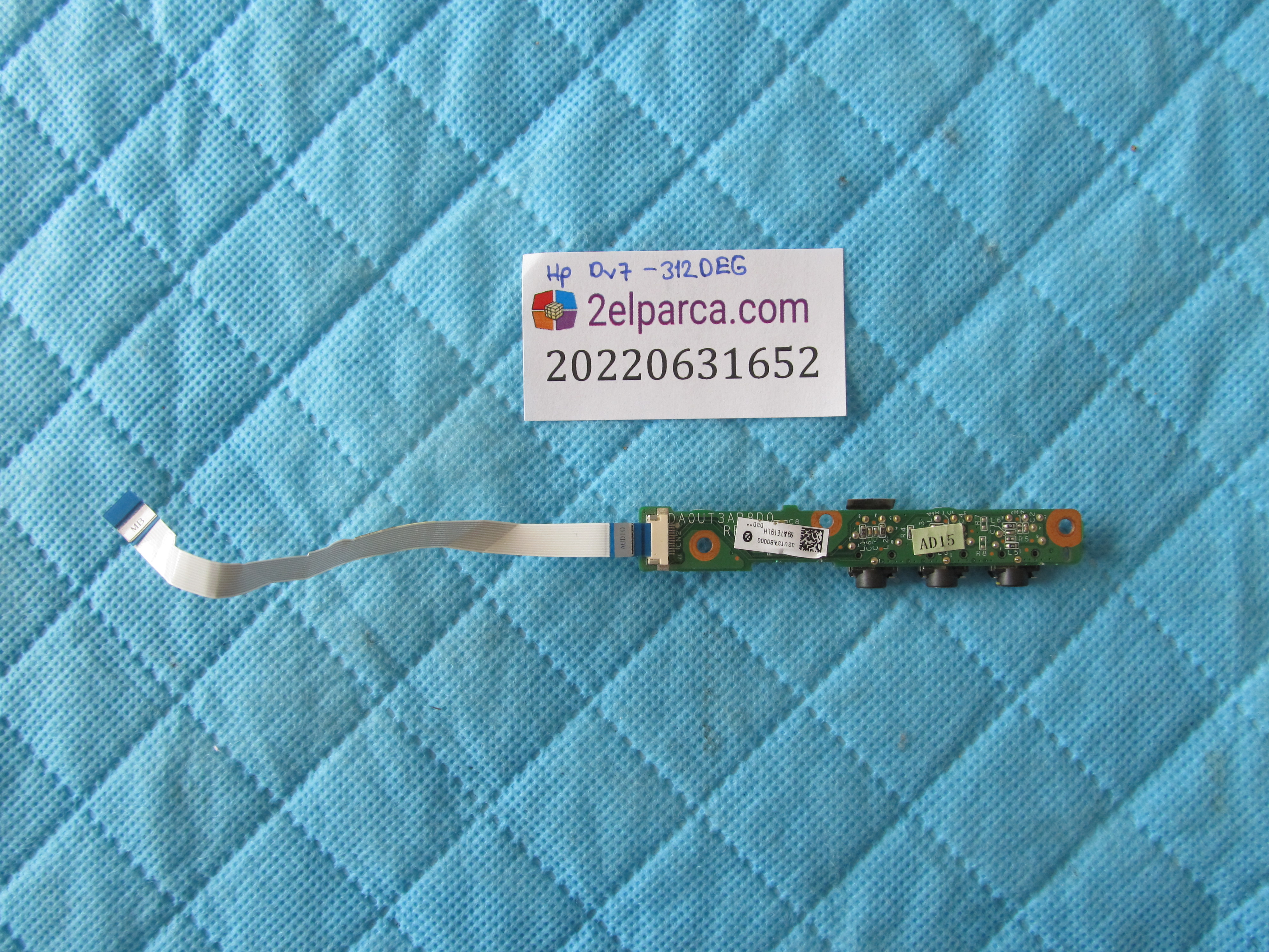 HP Hp dv7-3000 ses karti ve flex küçük görsel 2