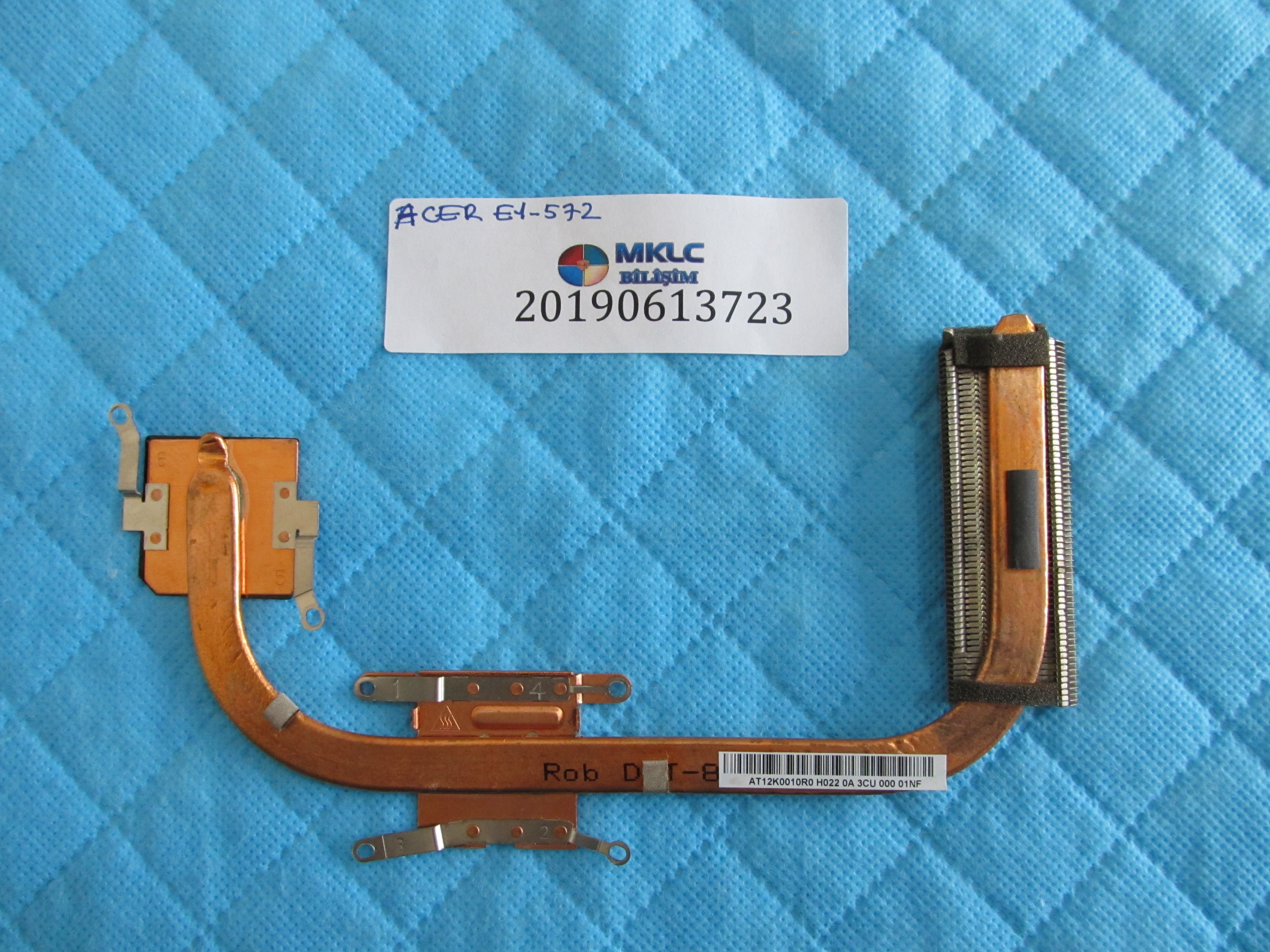 Acer e1-572 soğutucu bakir heatsink orjinal ürün
