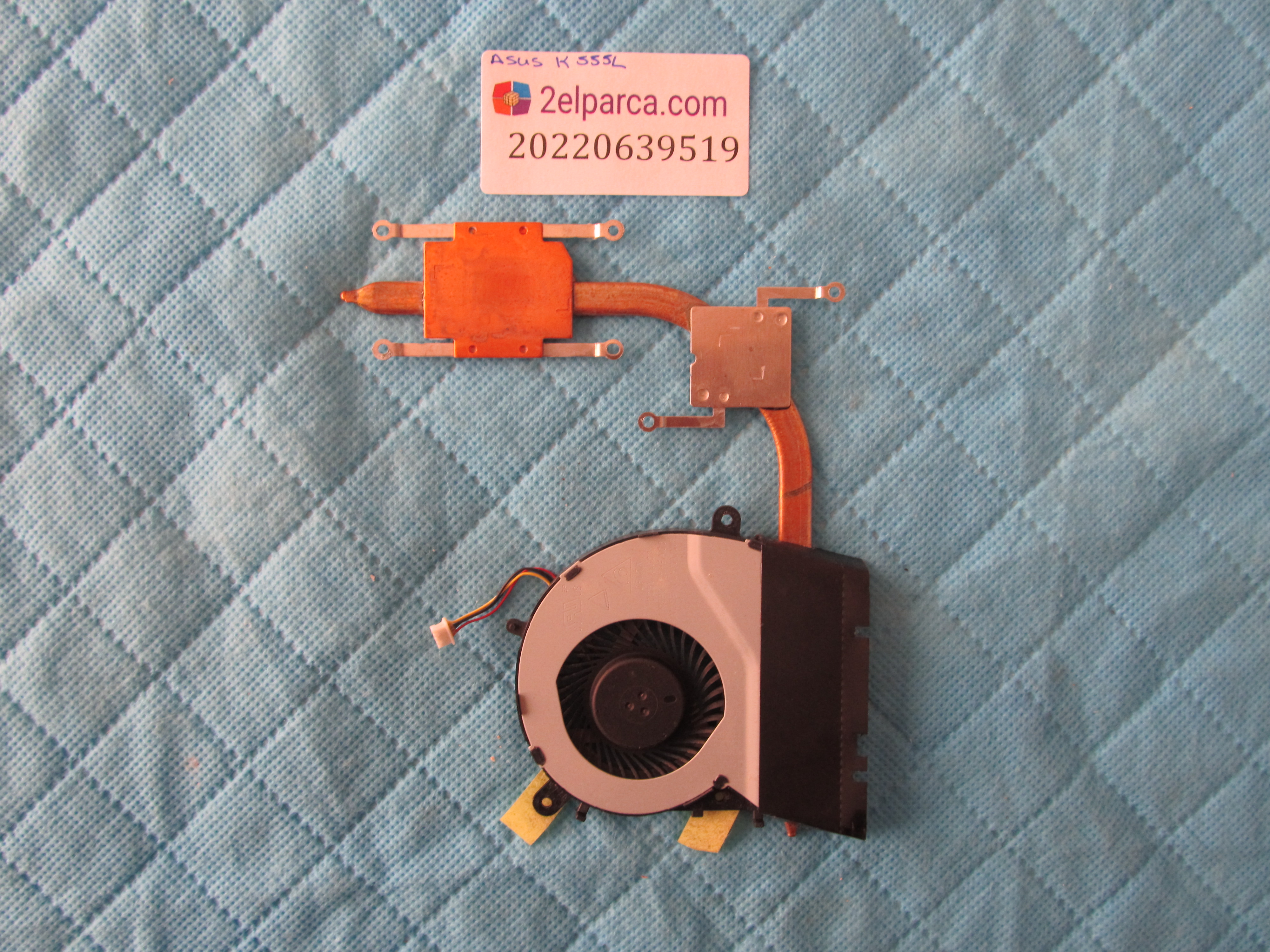 Asus k555l fan bakir soğutucu (heatsink) orjinal ürün