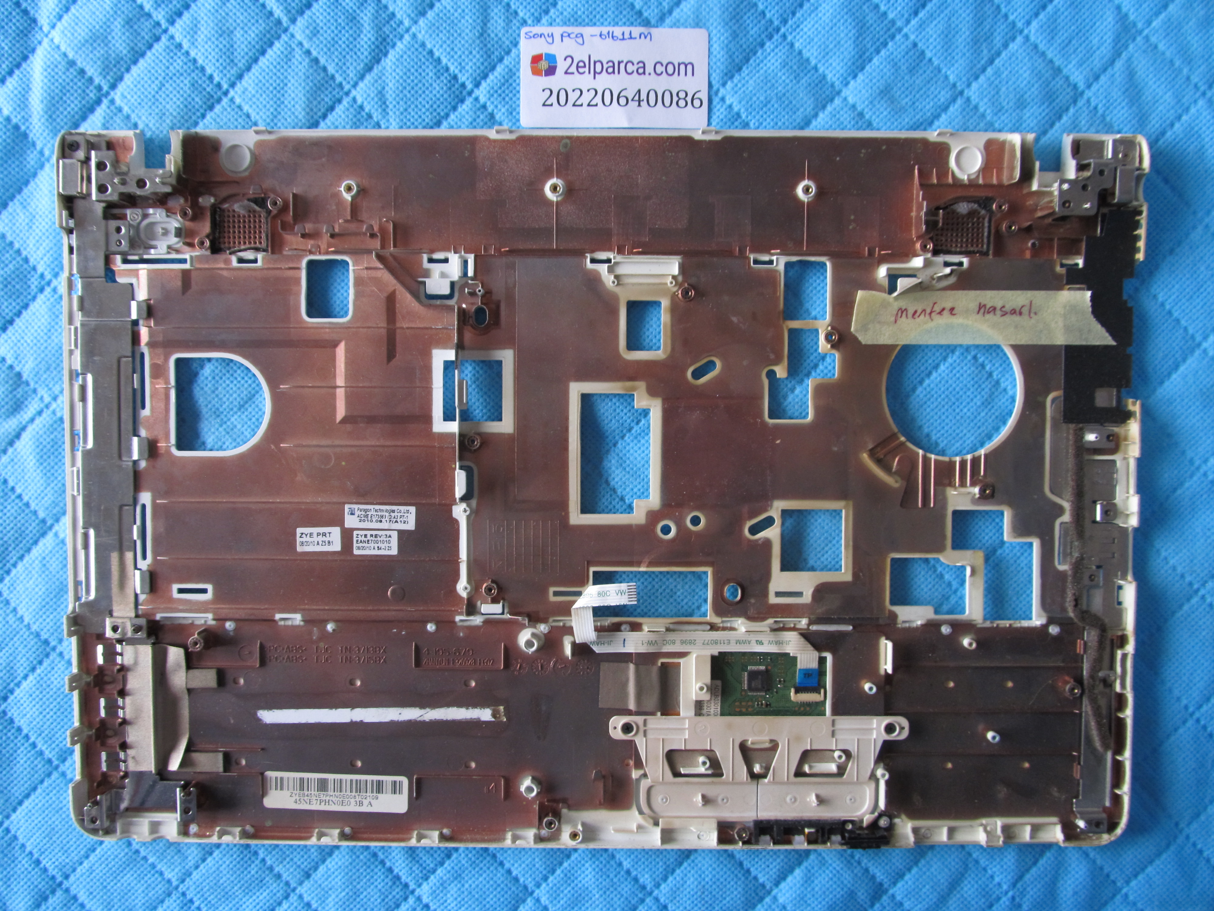 SONY Sony pcg - 61611m üst kasa klavye kasasi (menfez hasarli) orjinal ürün küçük görsel 2