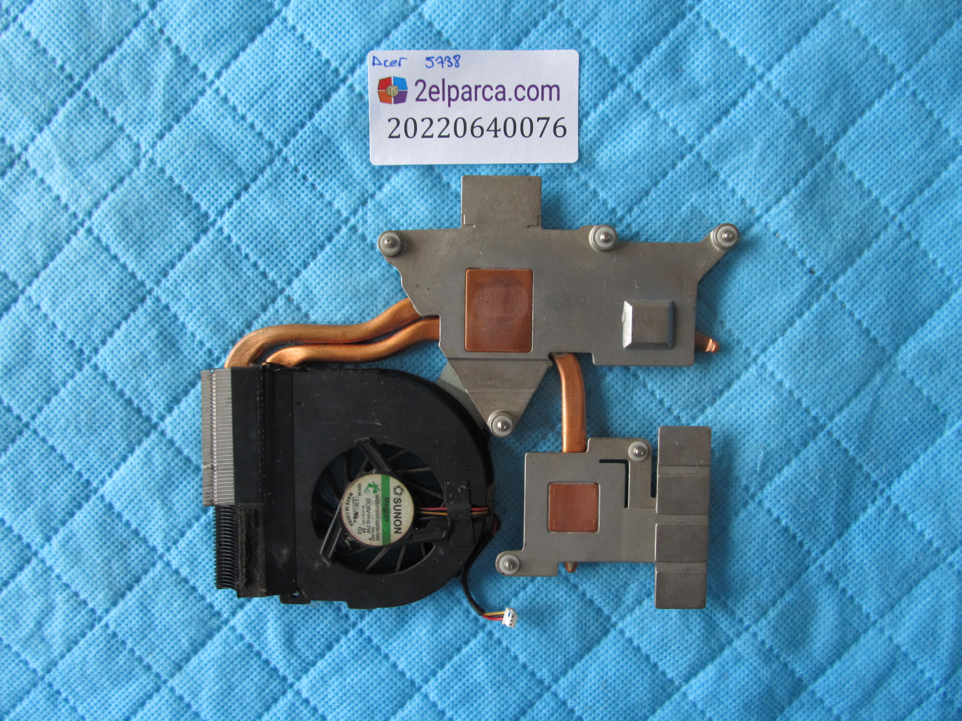 ACER Acer 5738 fan bakir soğutucu (heatsink) orjinal ürün küçük görsel 2
