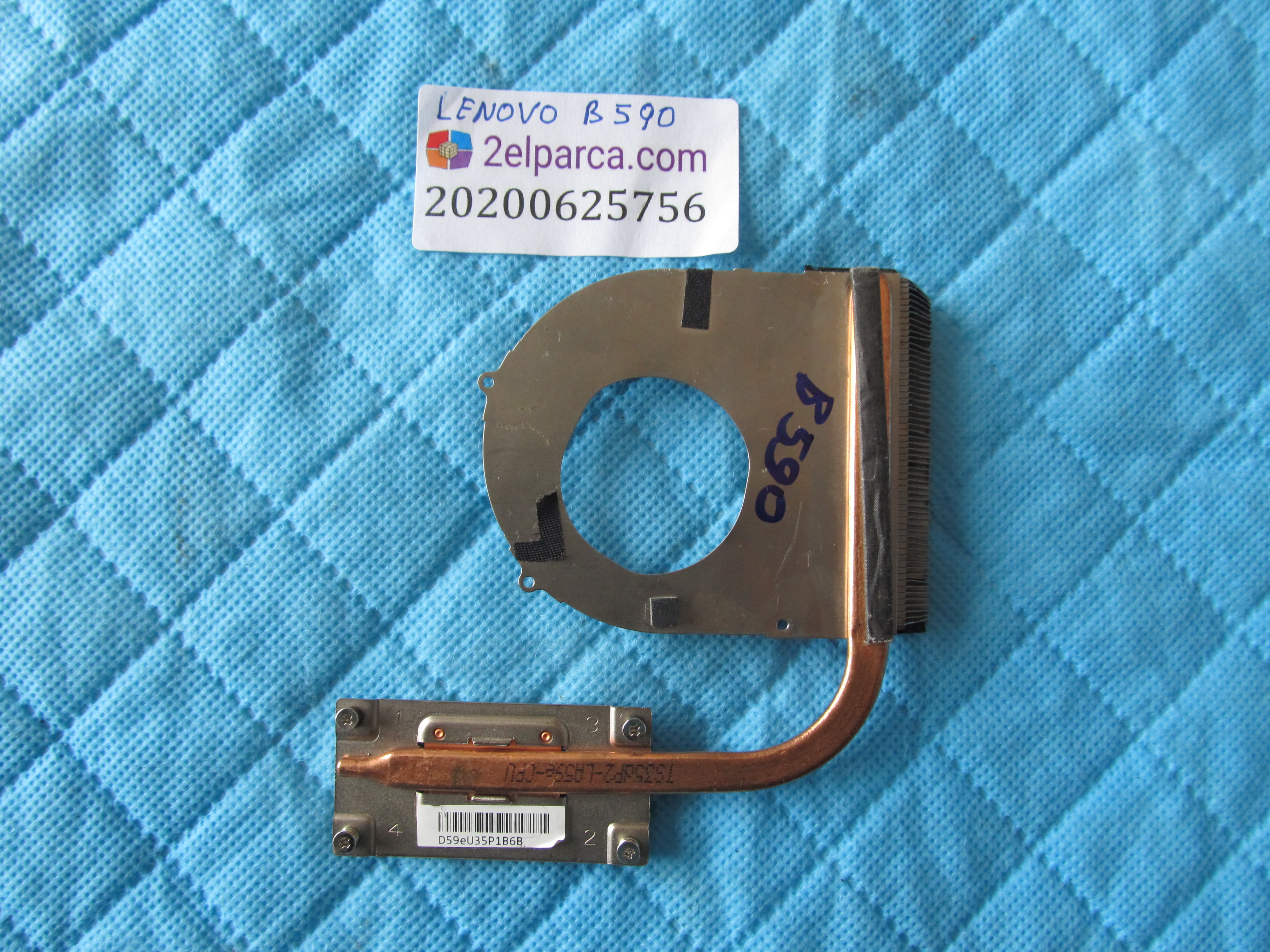 LENOVO Lenovo b590 soğutucu bakir (heatsink) küçük görsel 2