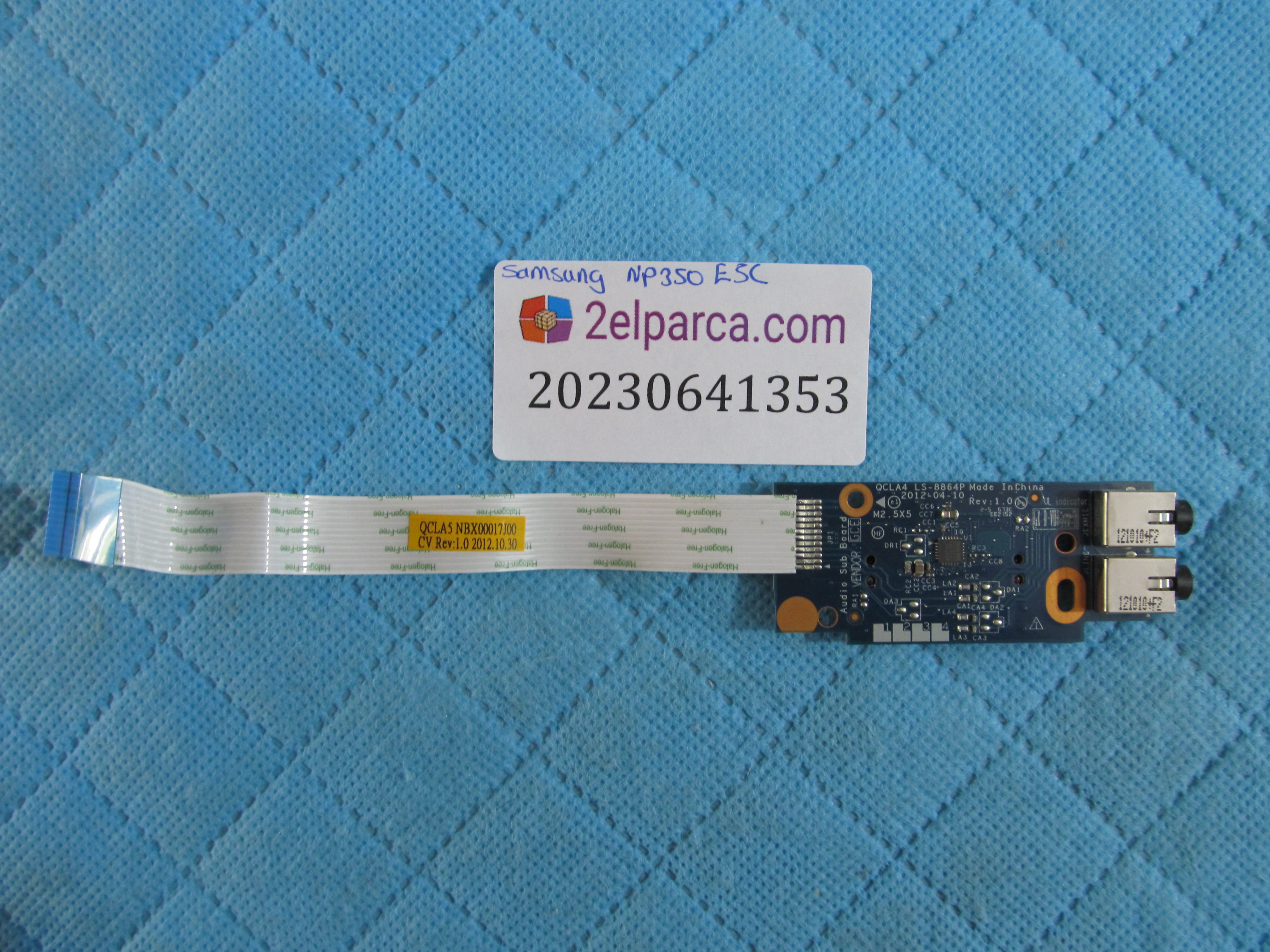SAMSUNG Samsung np350e5c ses ve kart okuyucu board flex orjinal ürün küçük görsel 2